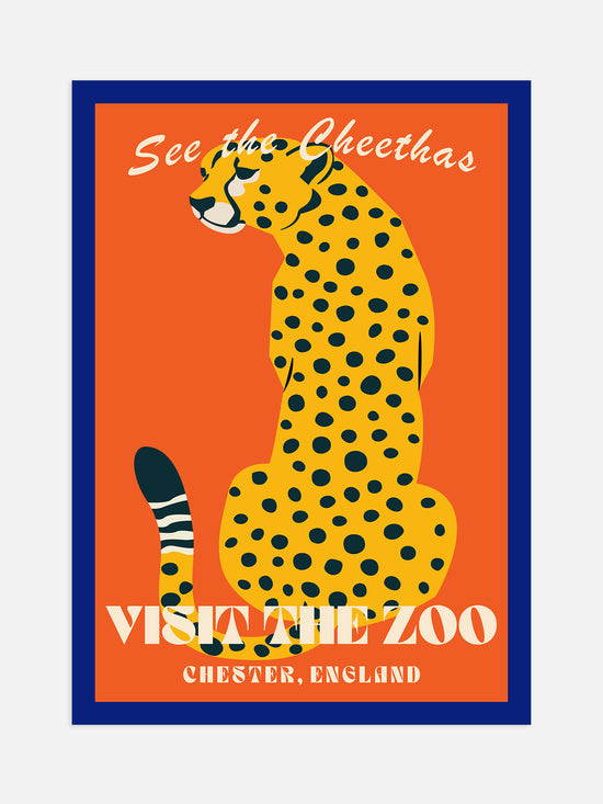 Visit The Zoo, Cheetah Poster