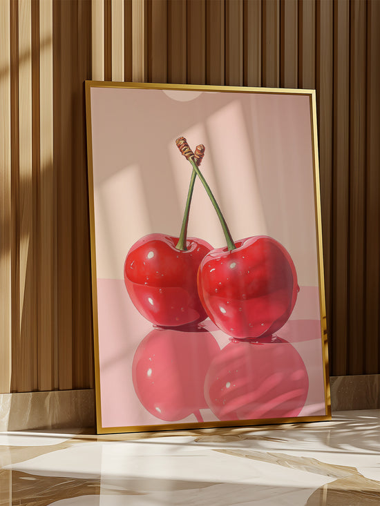 Retro Cherries Painting | Digital Download