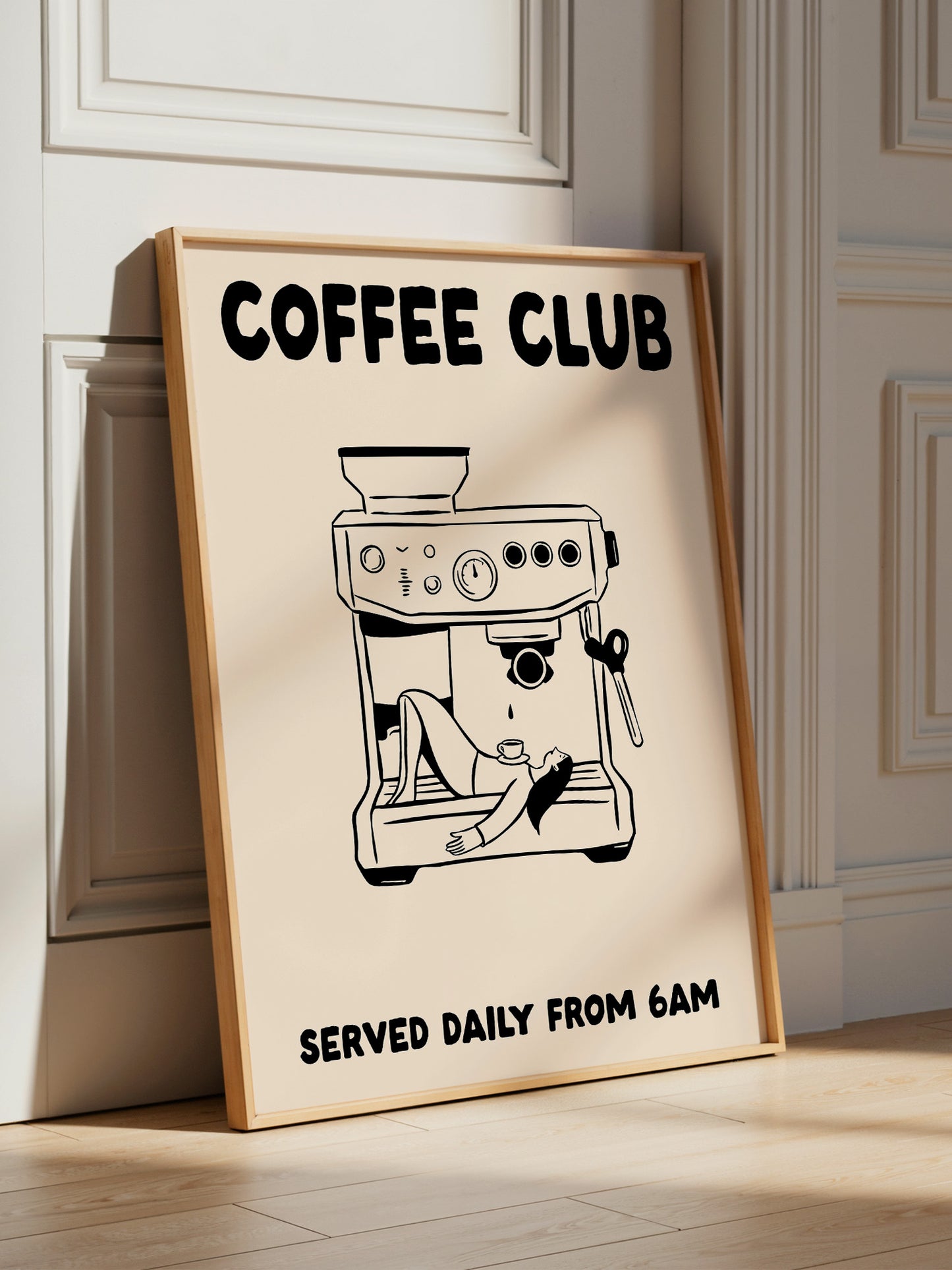 Coffee Club Poster | Black