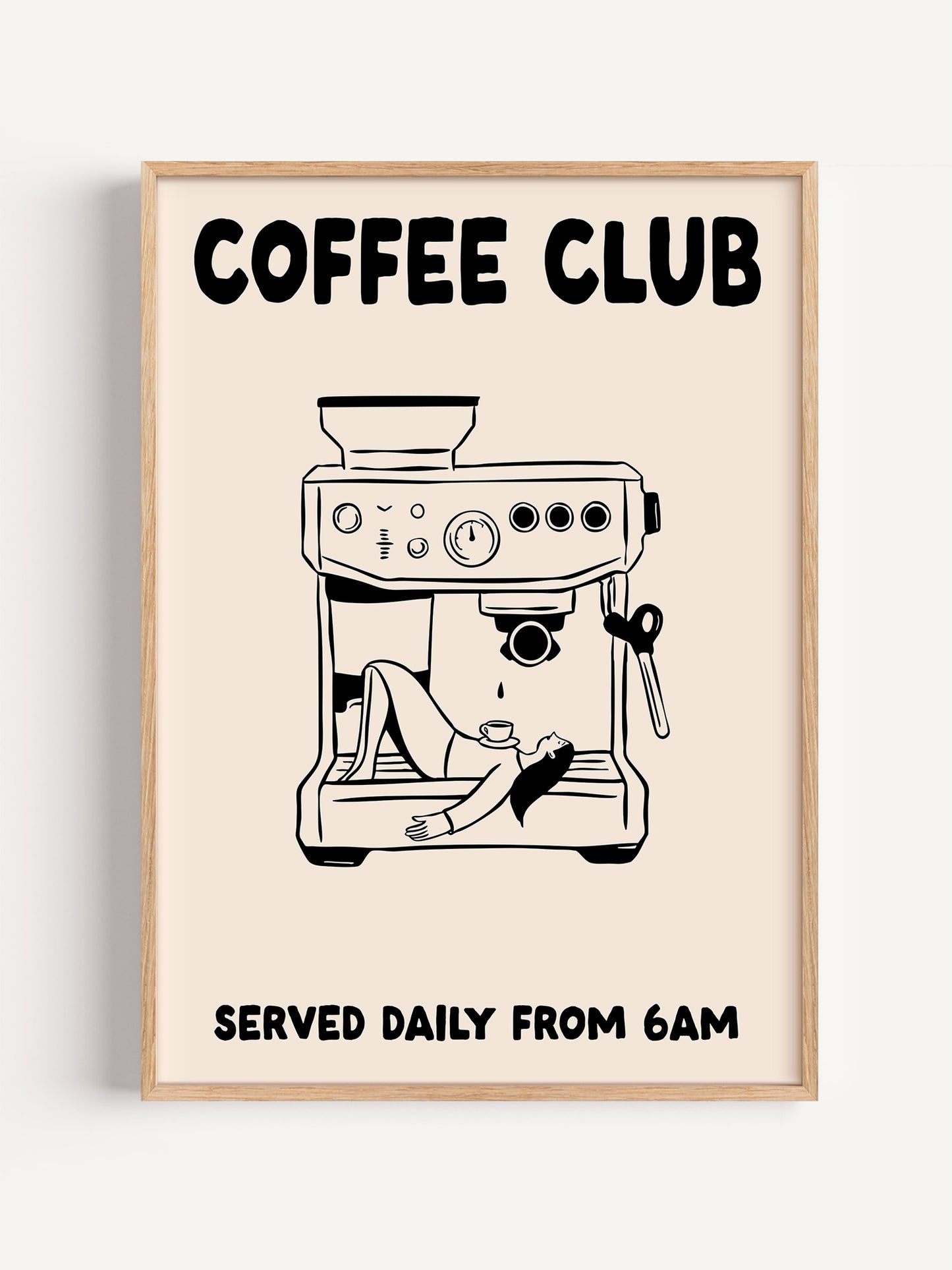 Coffee Club Poster | Black