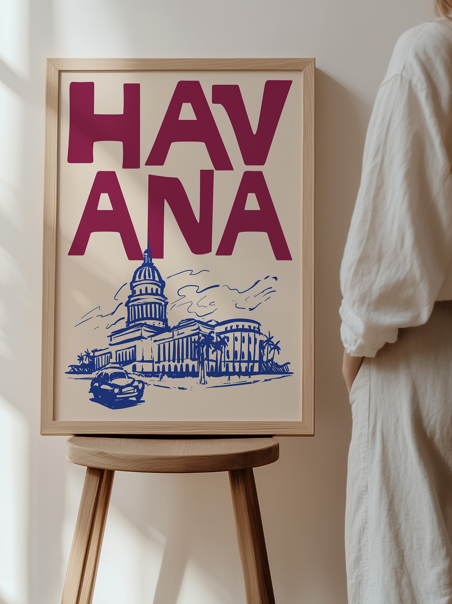 Retro Havana Travel Poster