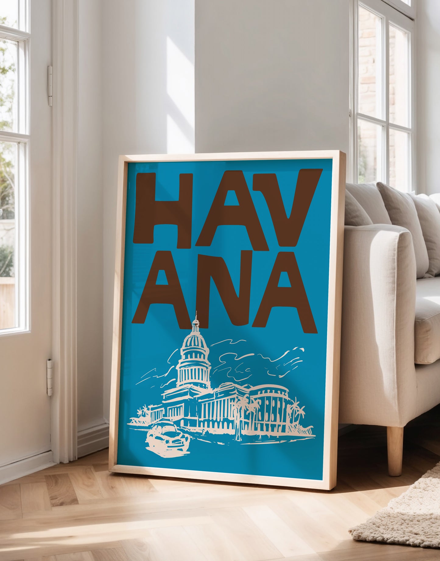 Retro Havana Travel Poster