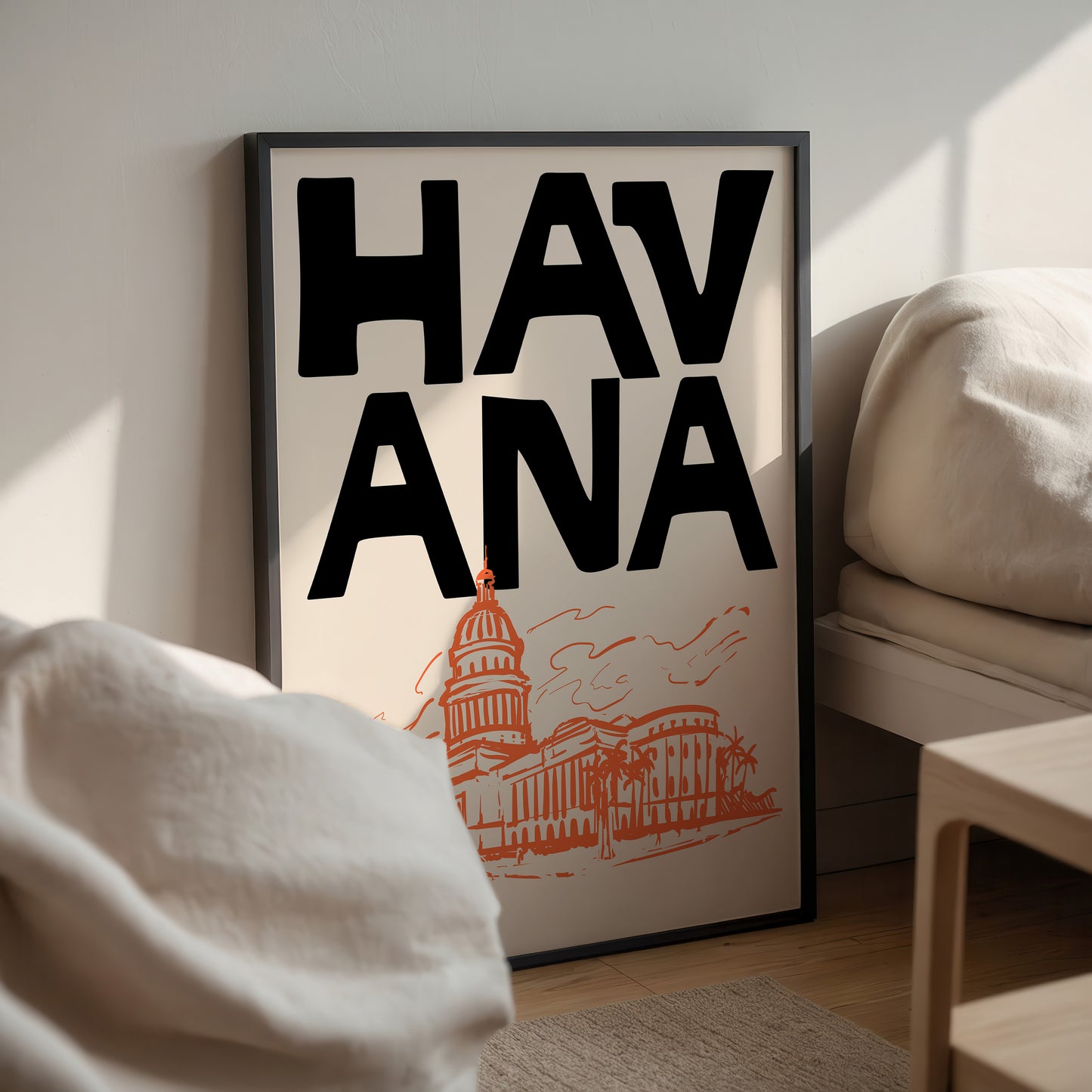 Retro Havana Travel Poster