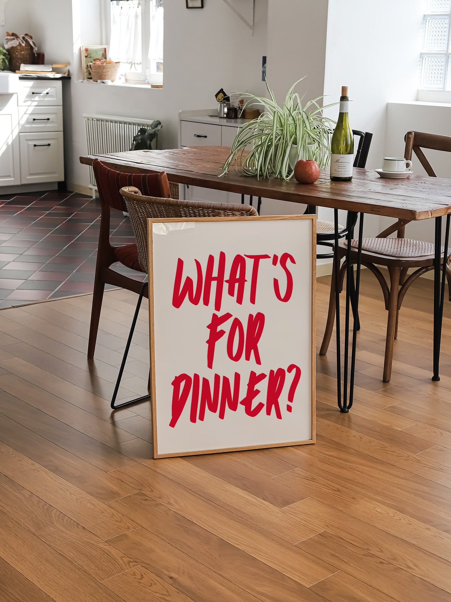 What's For Dinner Poster | Digital Download