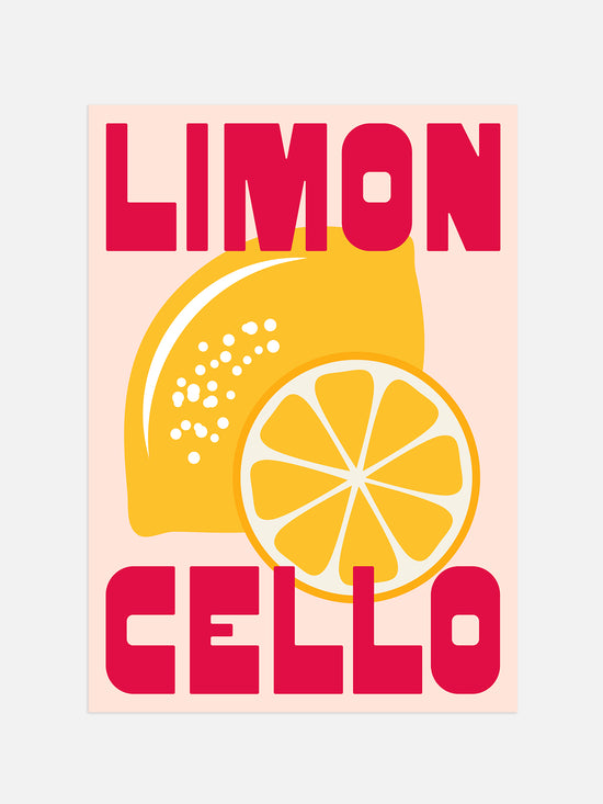 Limoncello Cocktail Poster | Digital Download