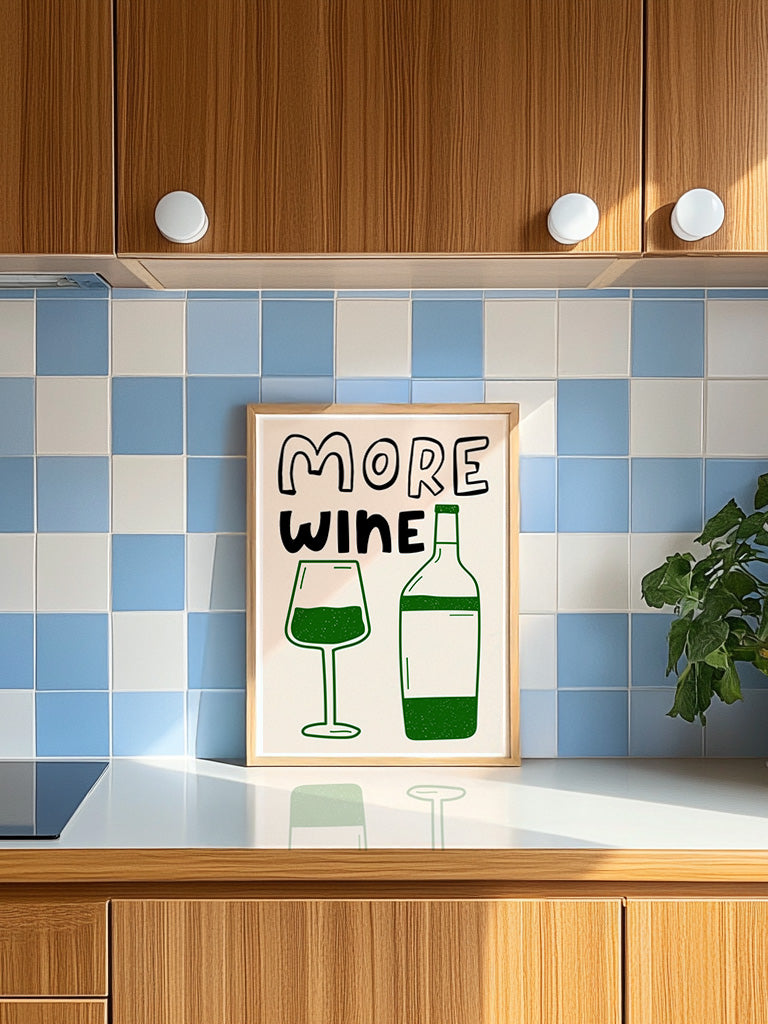 More Wine Print | Green