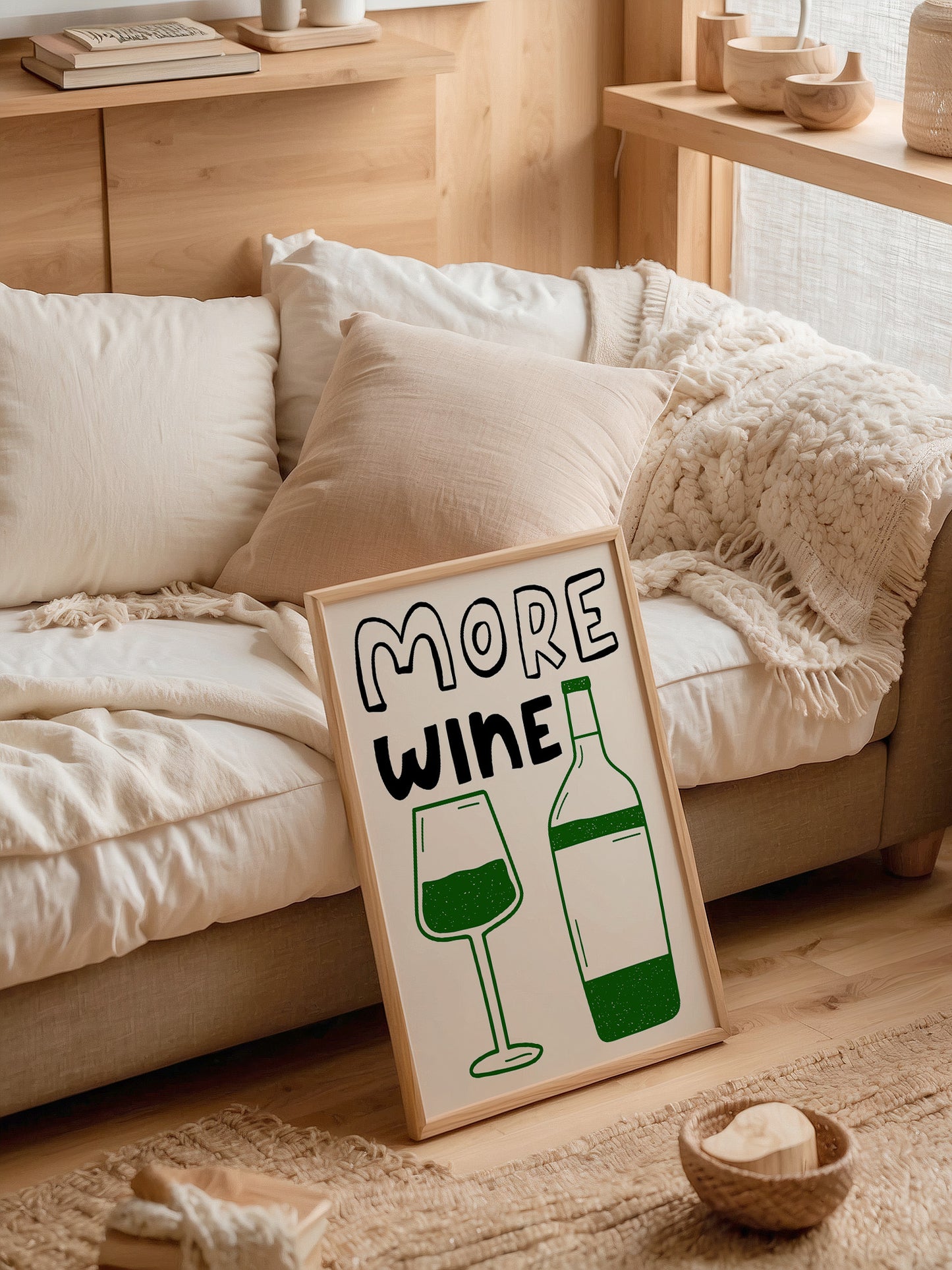 More Wine Print | Green