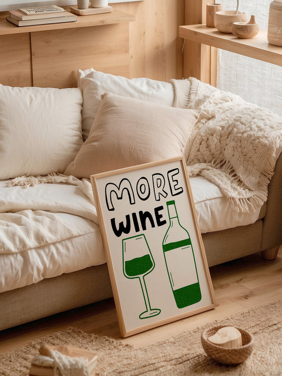 More Wine Print | Green