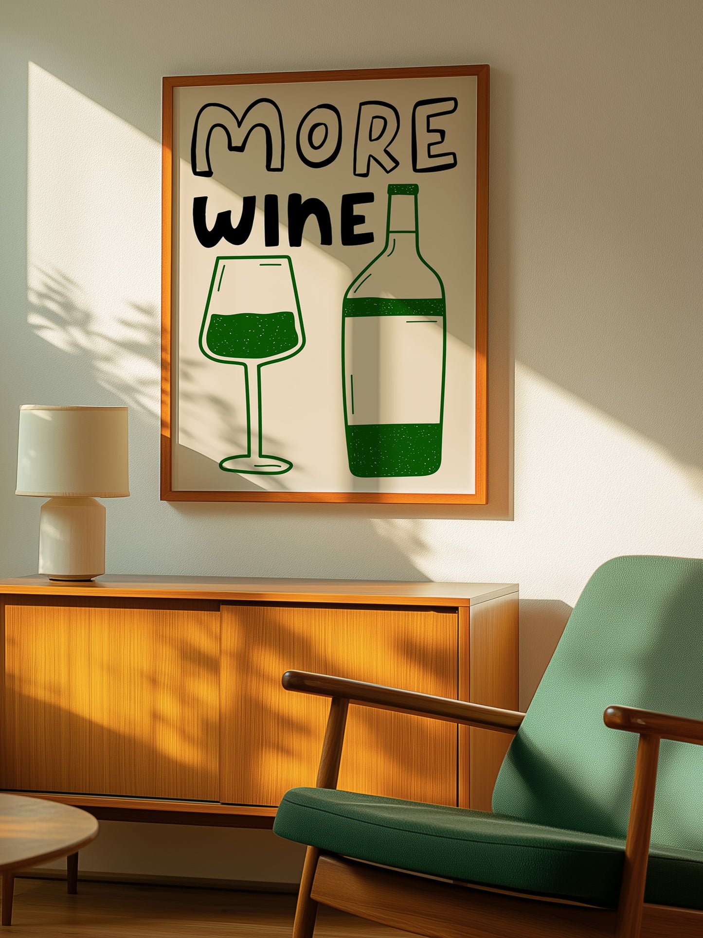 More Wine Print | Green