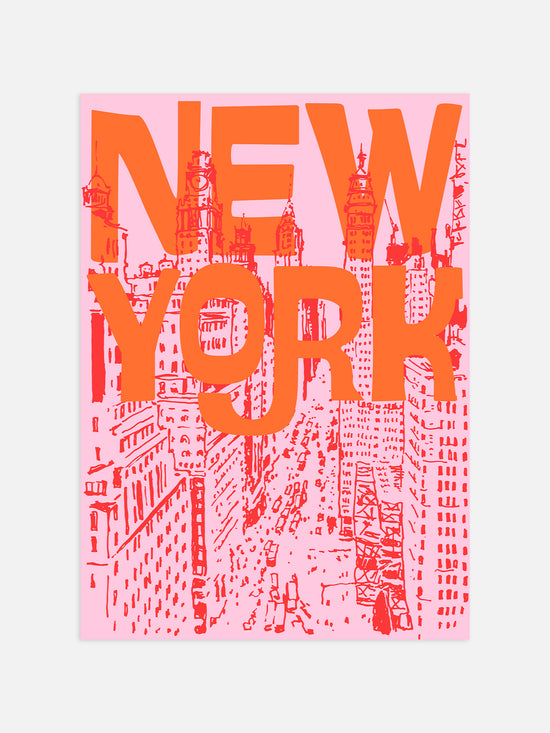 Retro NYC Travel Print | Digital Download