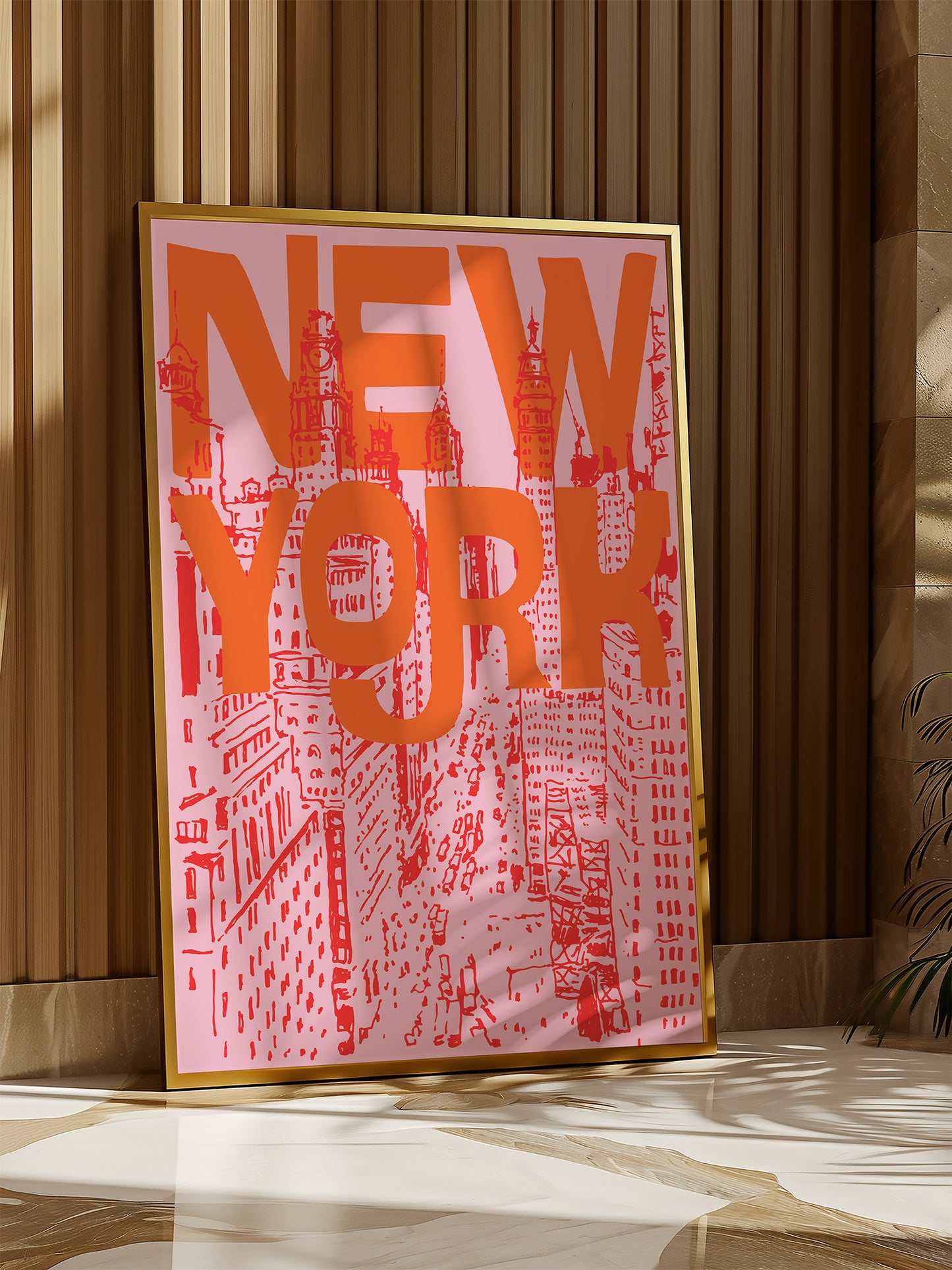 Retro NYC Travel Poster