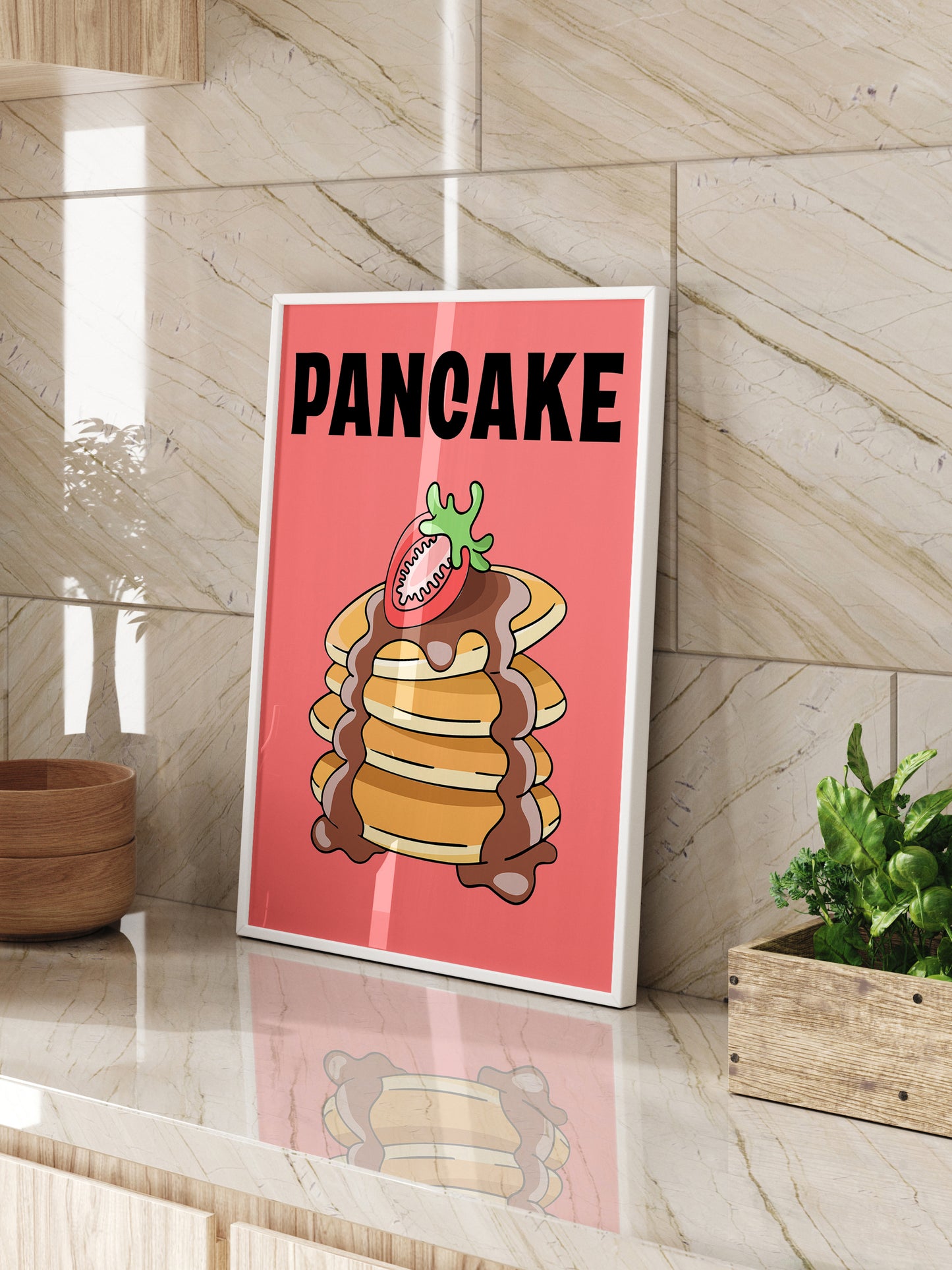 Retro Pancake Poster | Digital Download