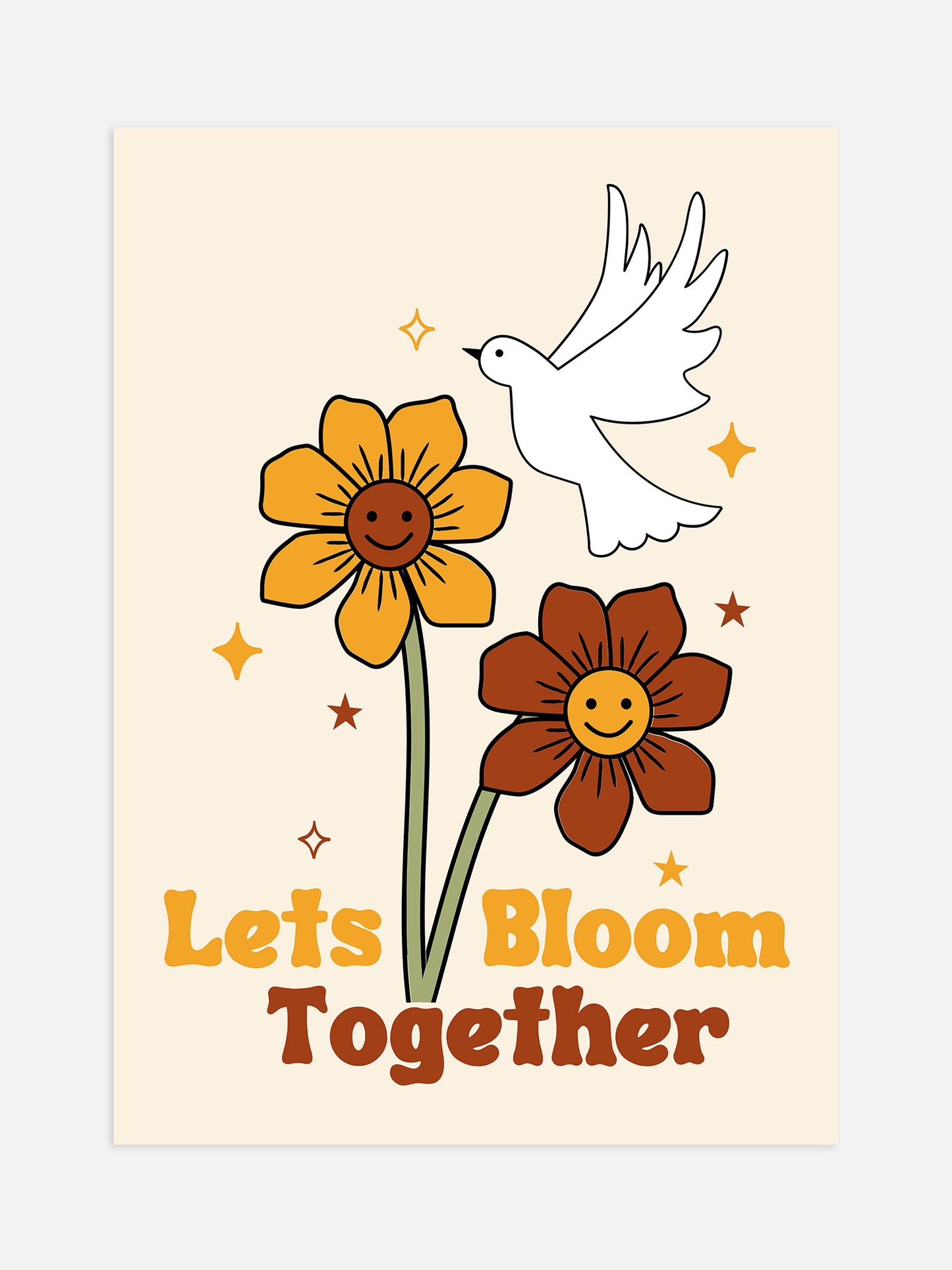 Let's Bloom Together Poster