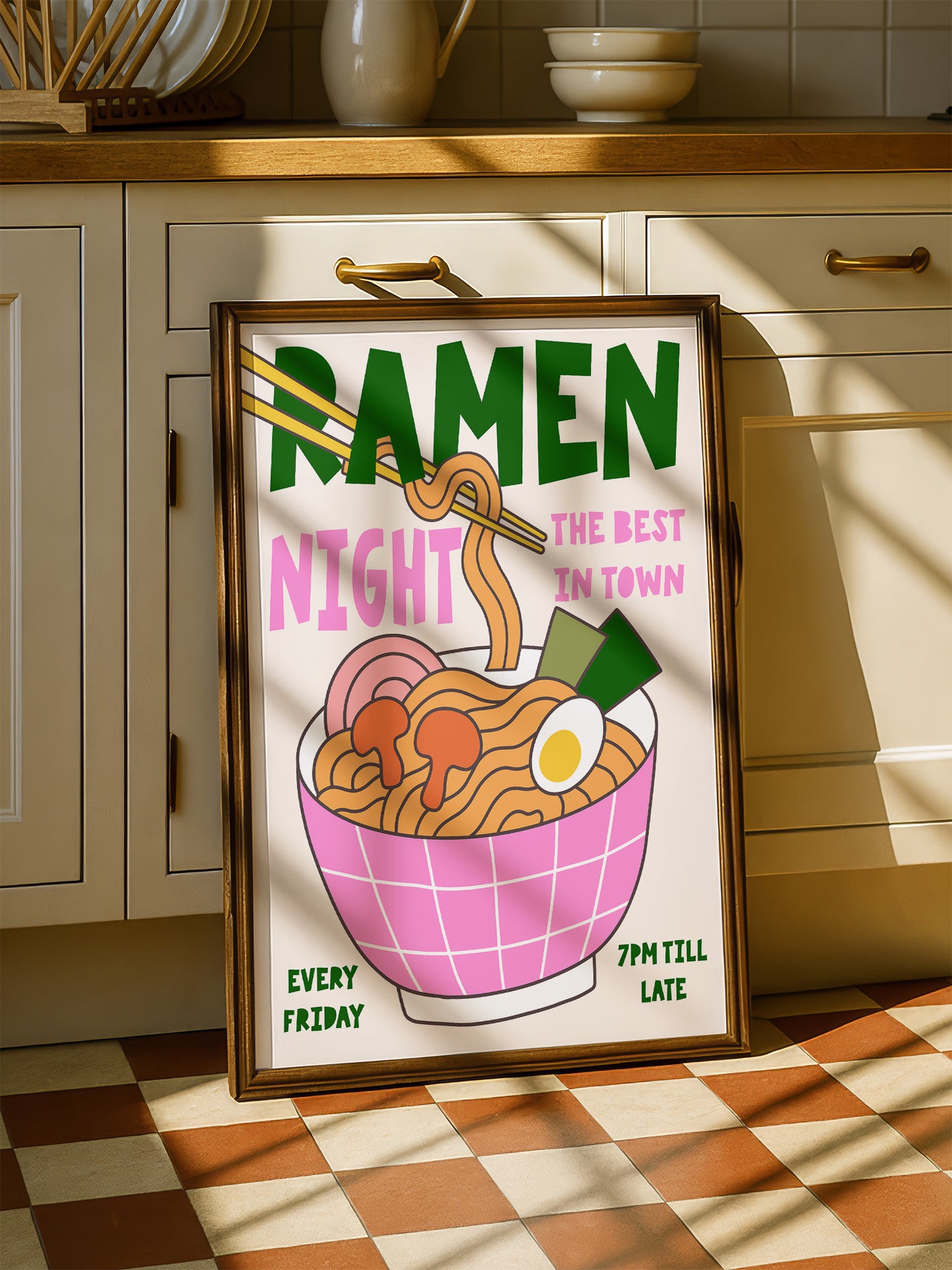 Retro Ramen Club Print