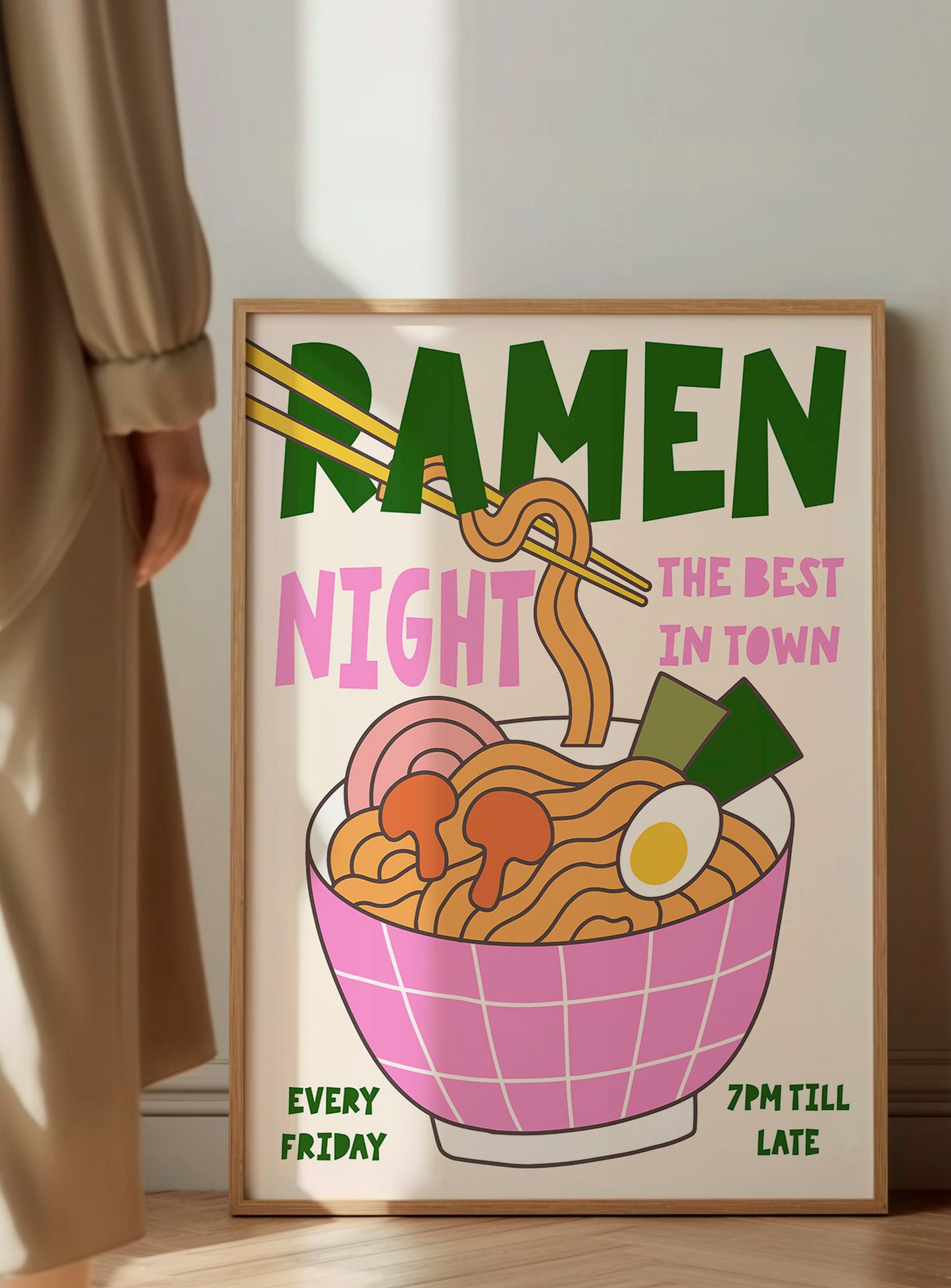 Retro Ramen Club Print