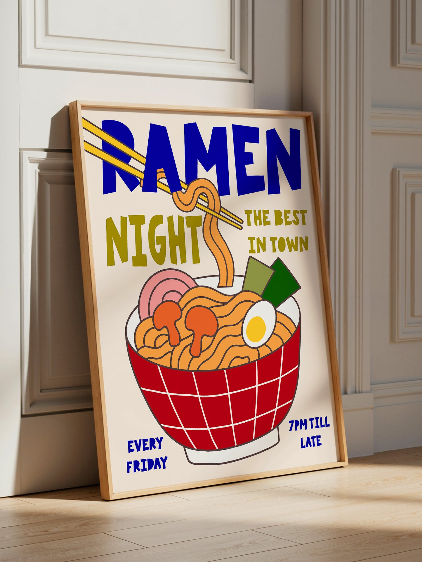 Retro Ramen Club Print