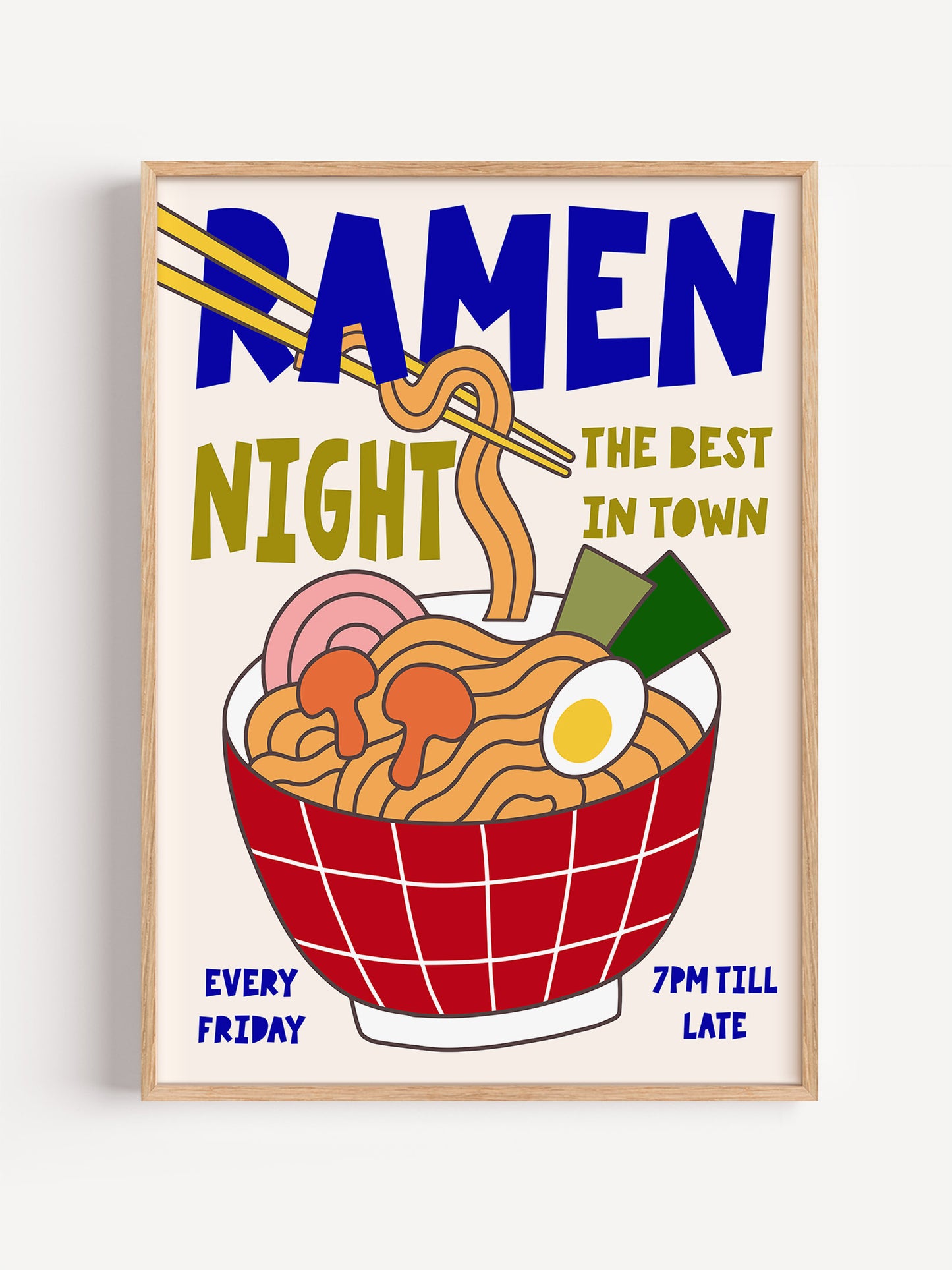 Retro Ramen Club Print