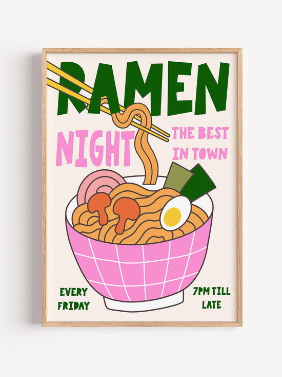 Retro Ramen Club Print