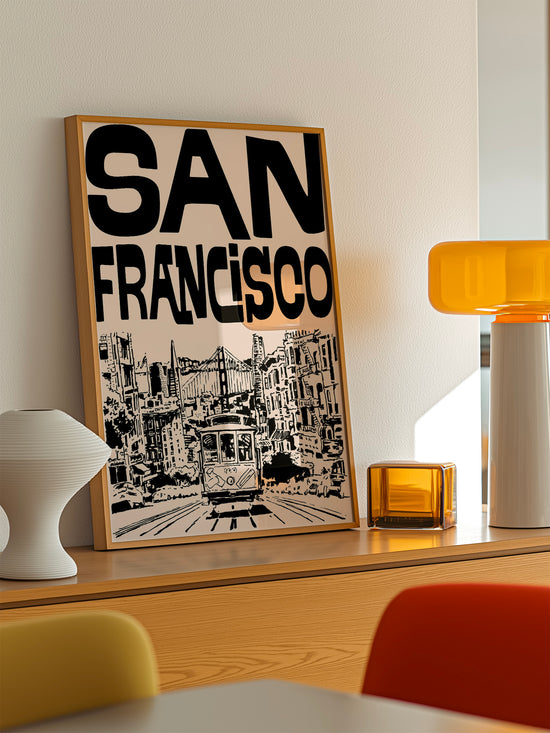 Retro San Francisco Travel Poster