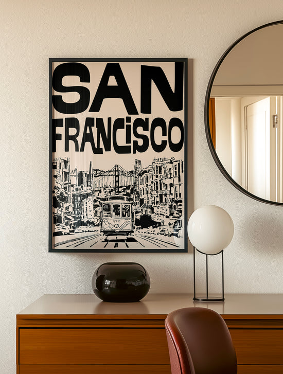 Retro San Francisco Travel Poster