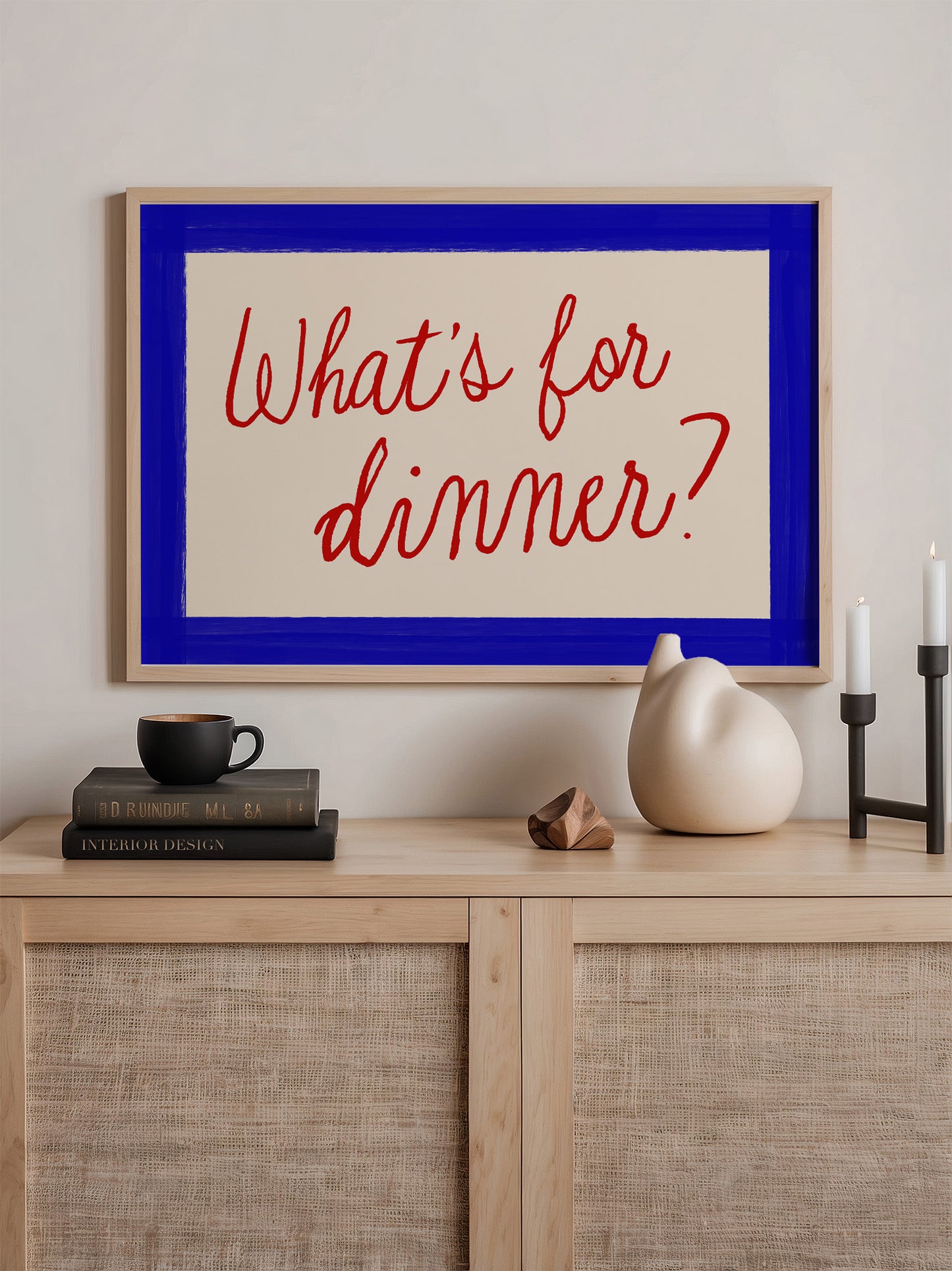 What's For Dinner Horizontal Print