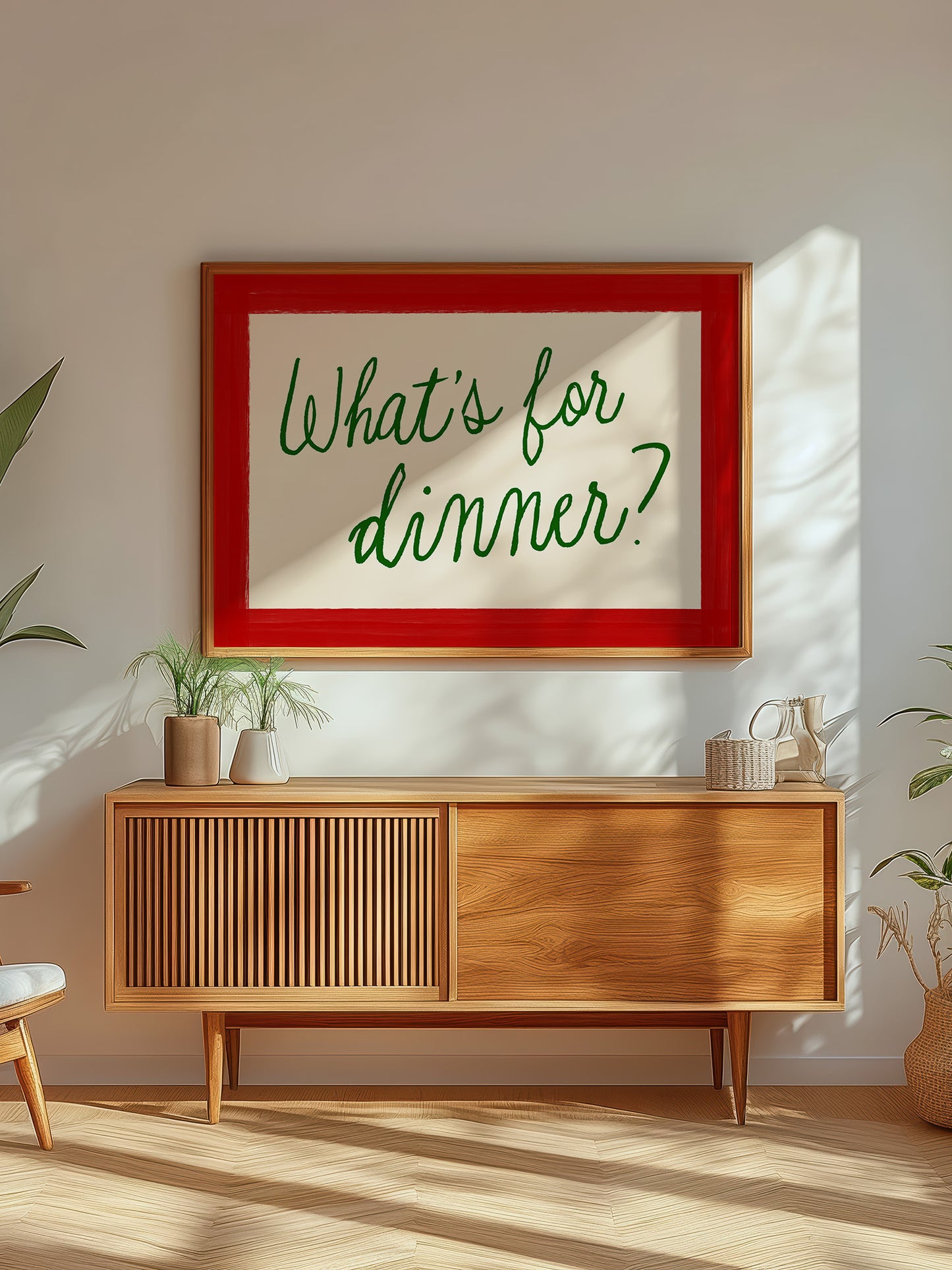 What's For Dinner Horizontal Print