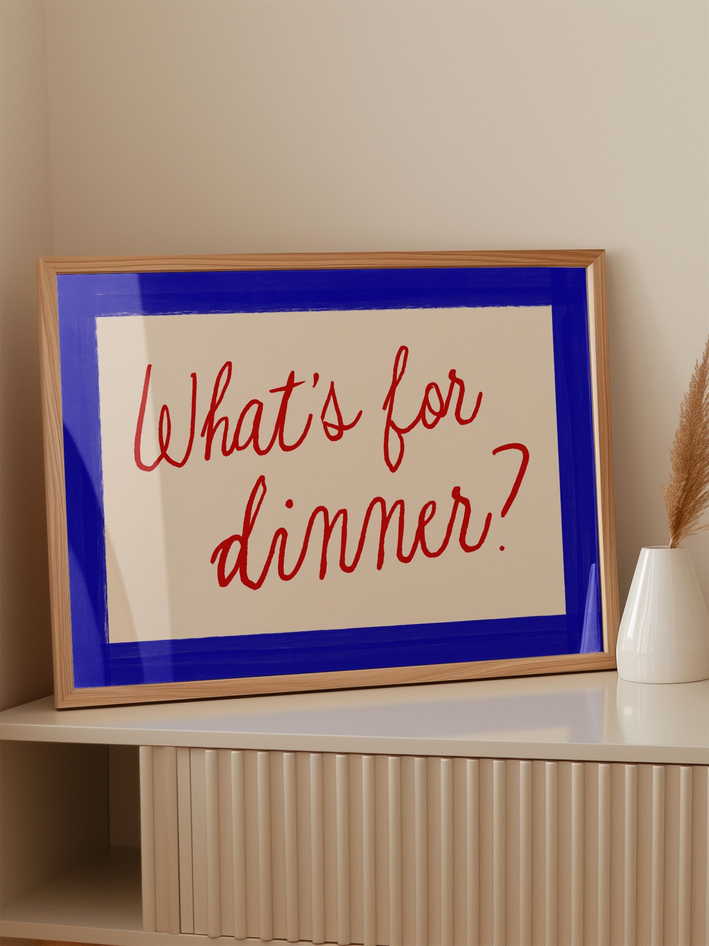 What's For Dinner Horizontal Print