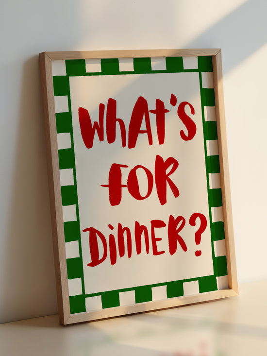 What's For Dinner Poster | Digital Download