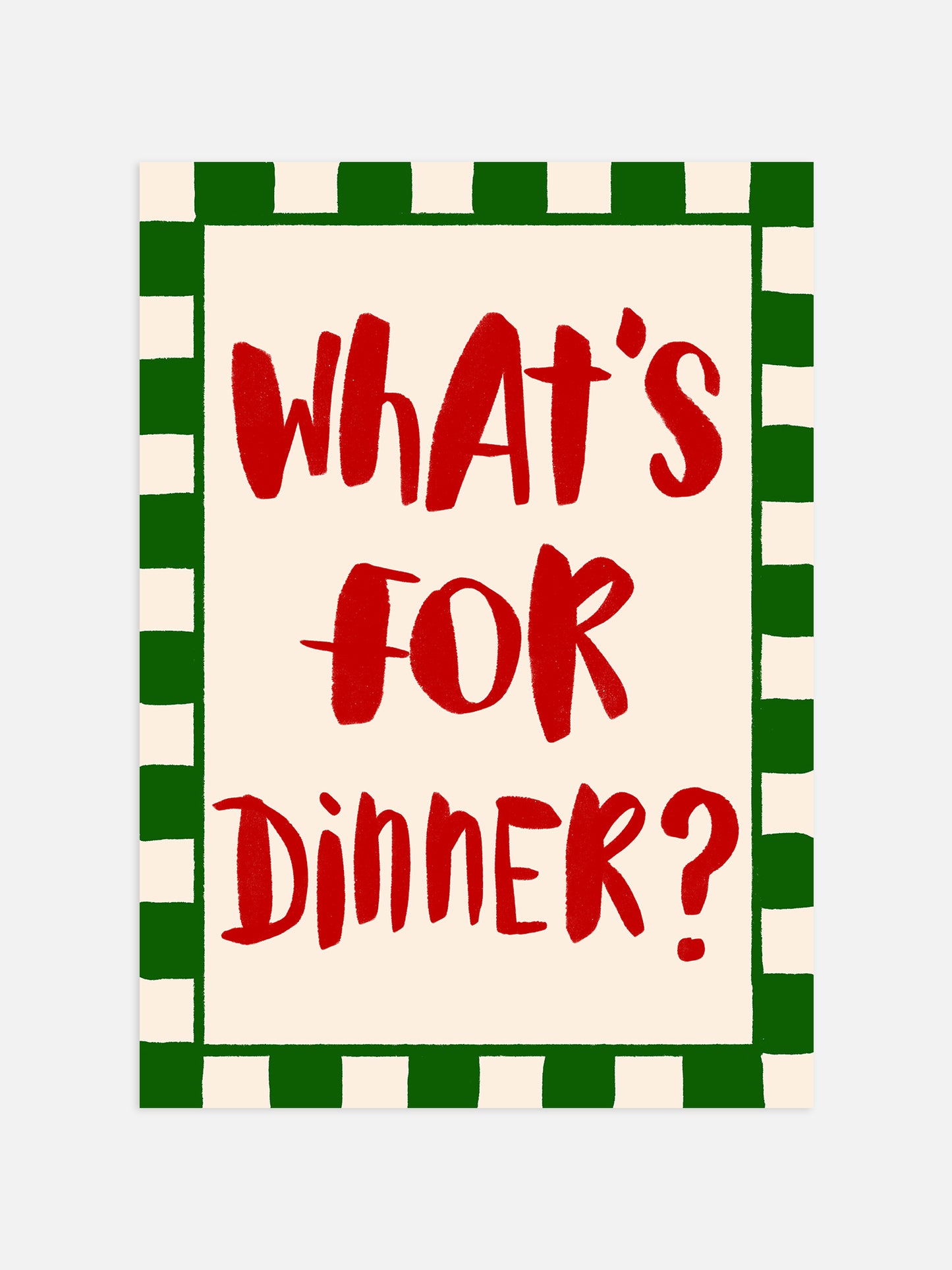 What's For Dinner Poster | Digital Download
