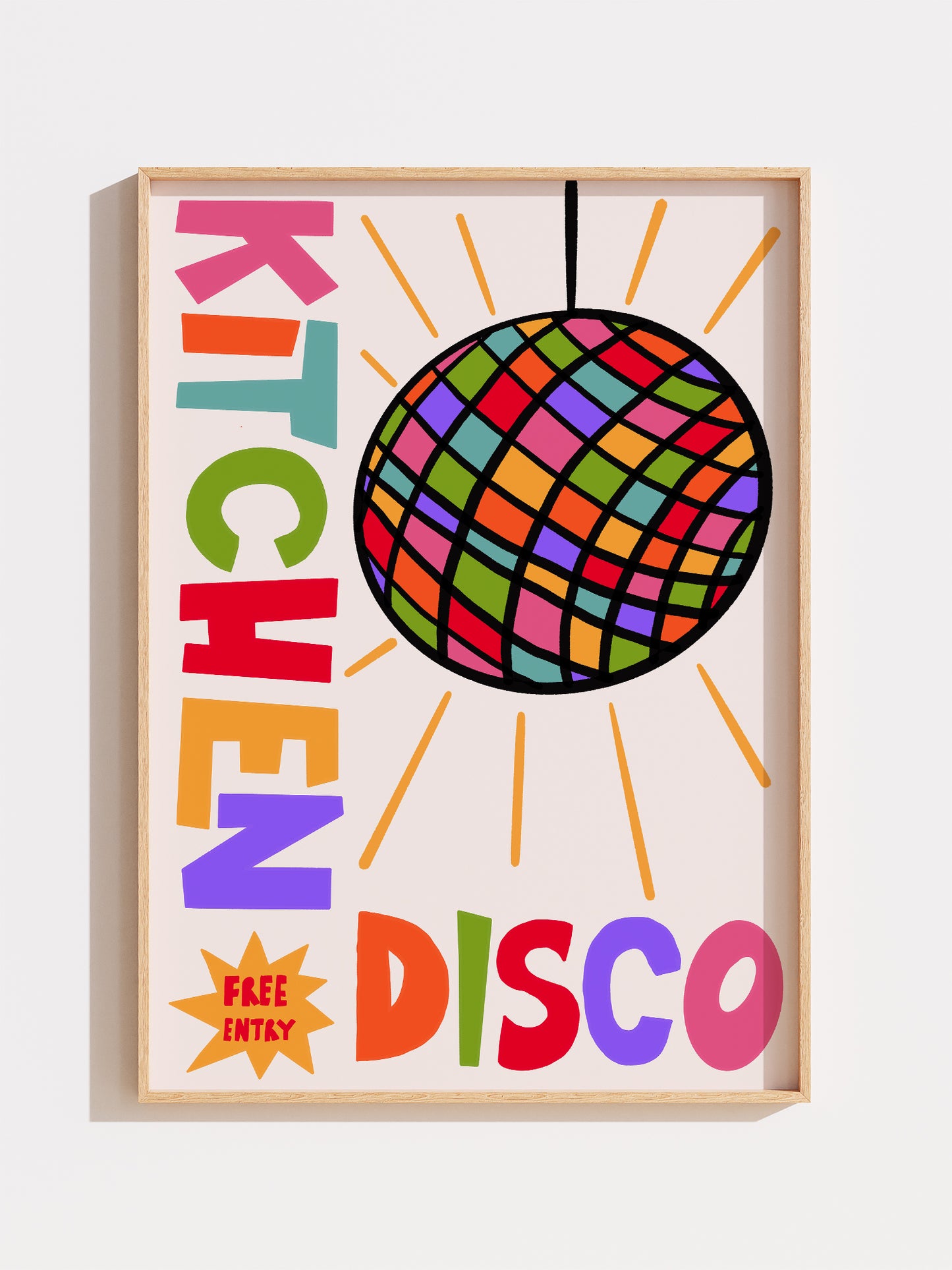 Retro Kitchen Disco Print