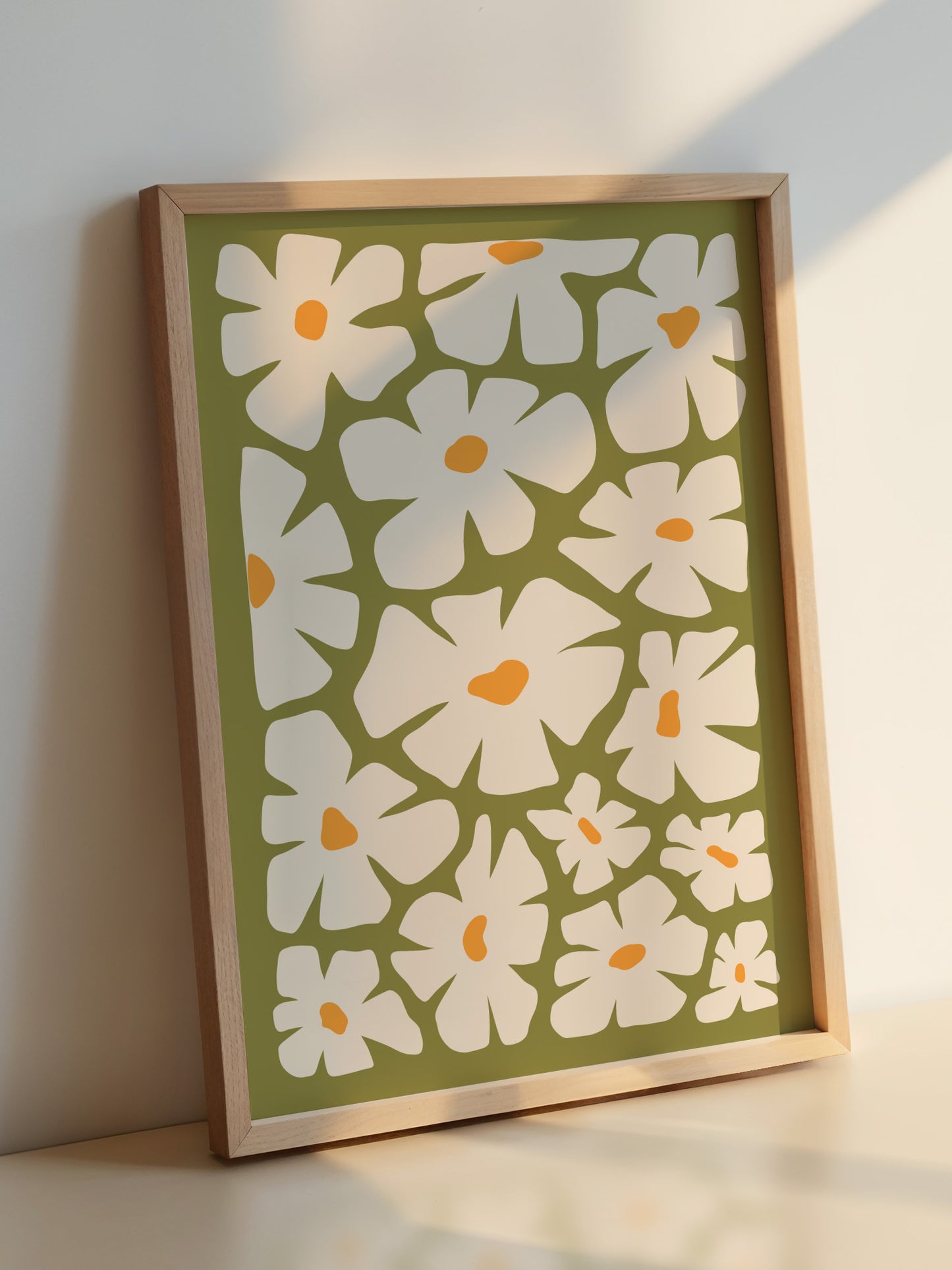 Retro Flowers Poster