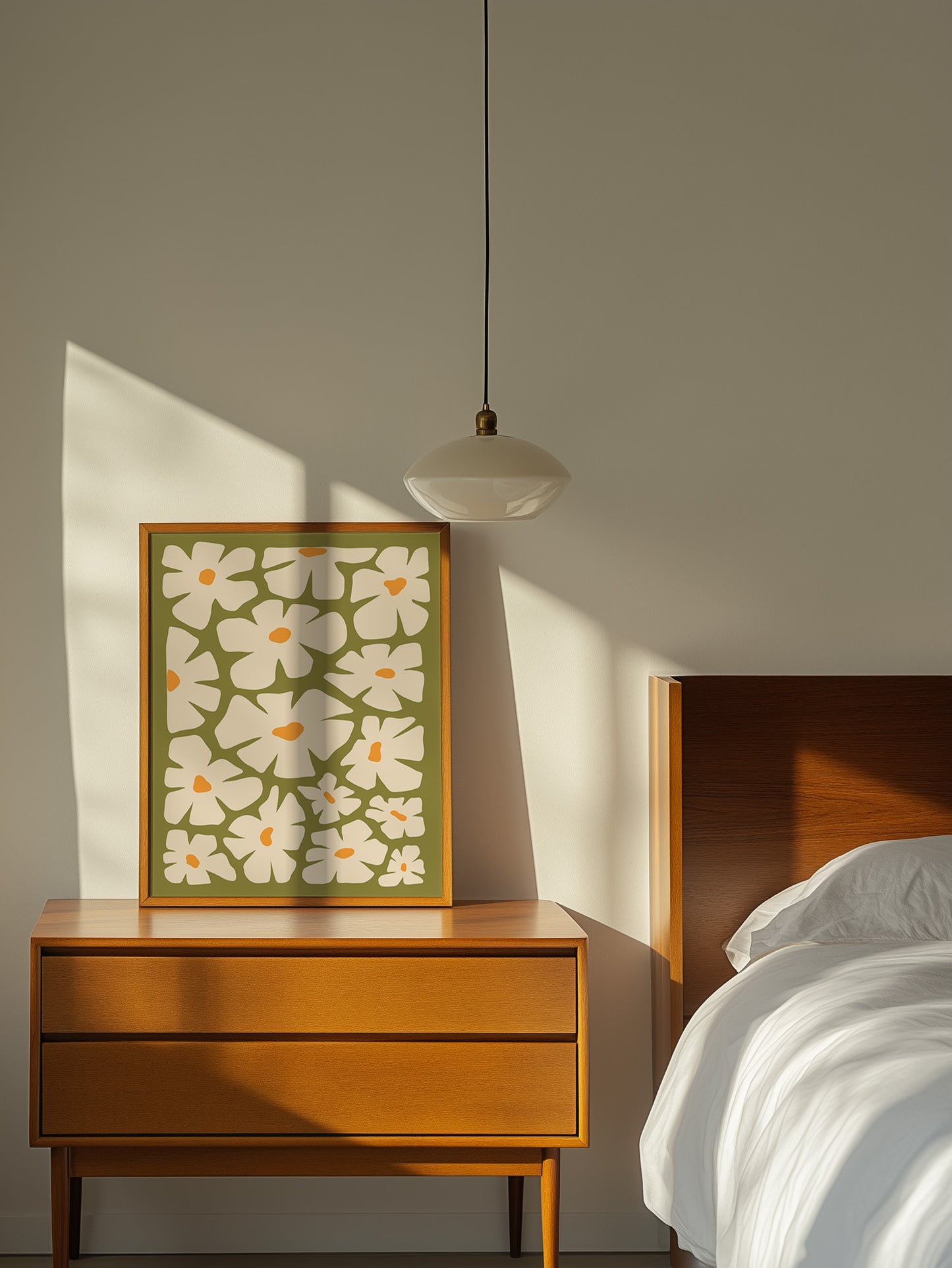 Retro Flowers Poster