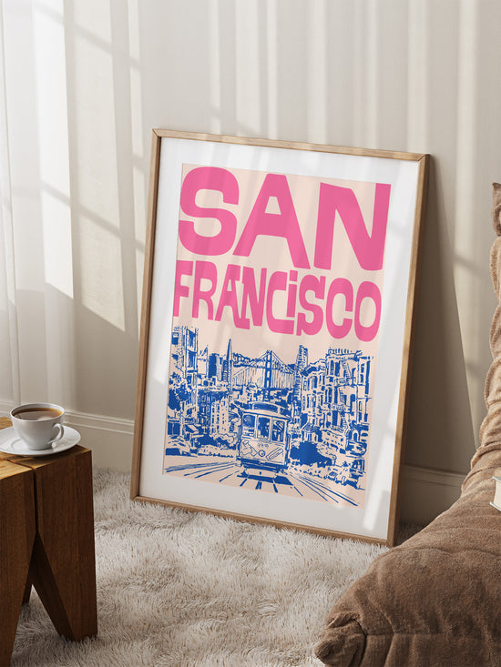 Retro San Francisco Travel Print