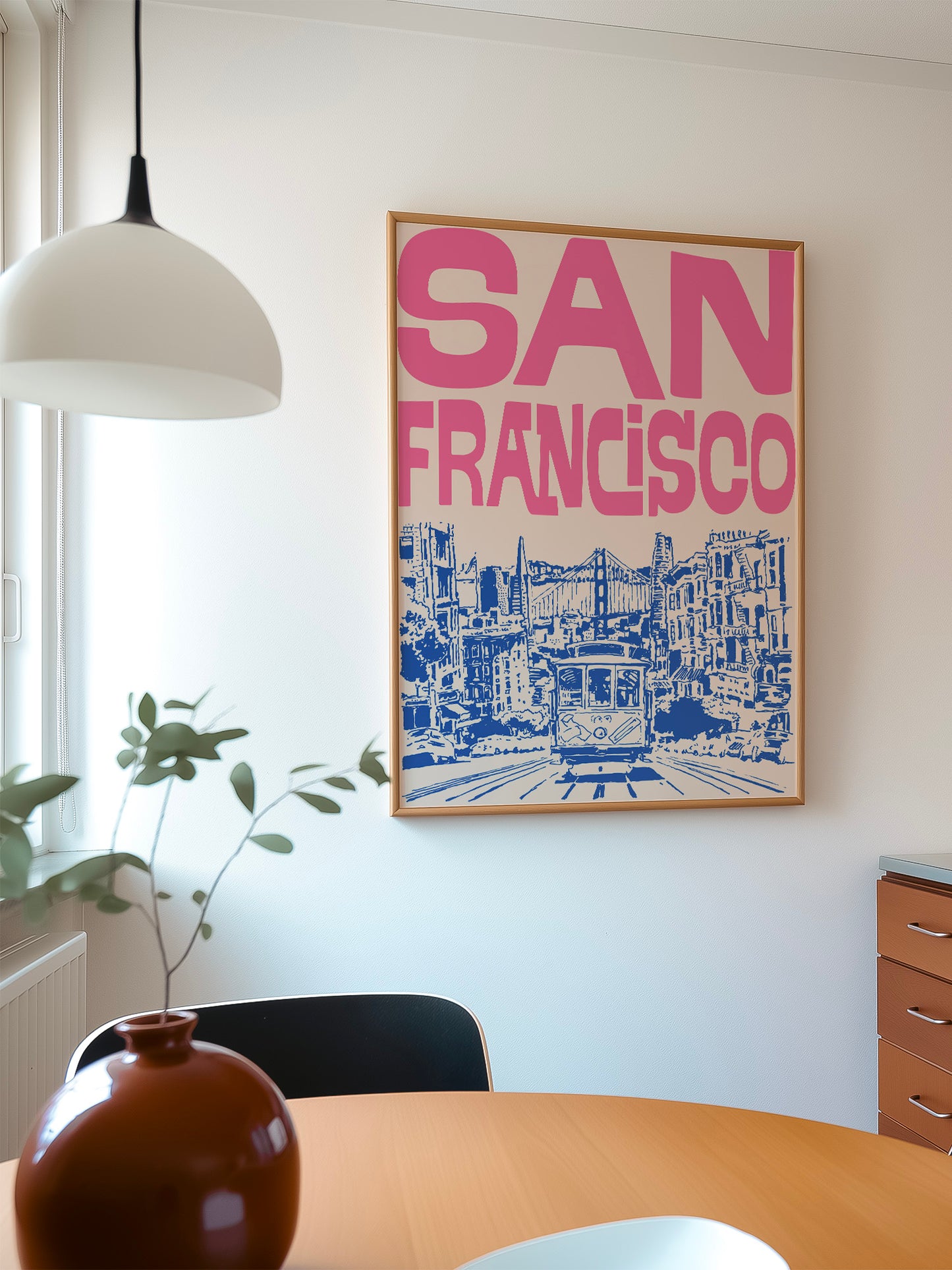 Retro San Francisco Travel Print