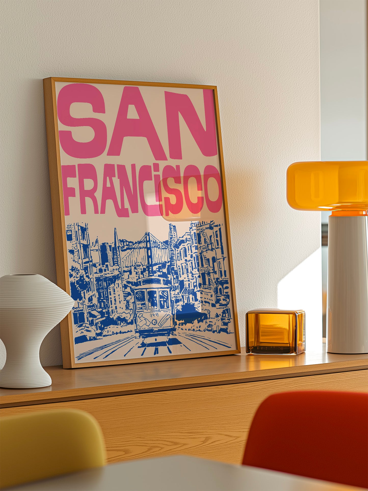 Retro San Francisco Travel Print