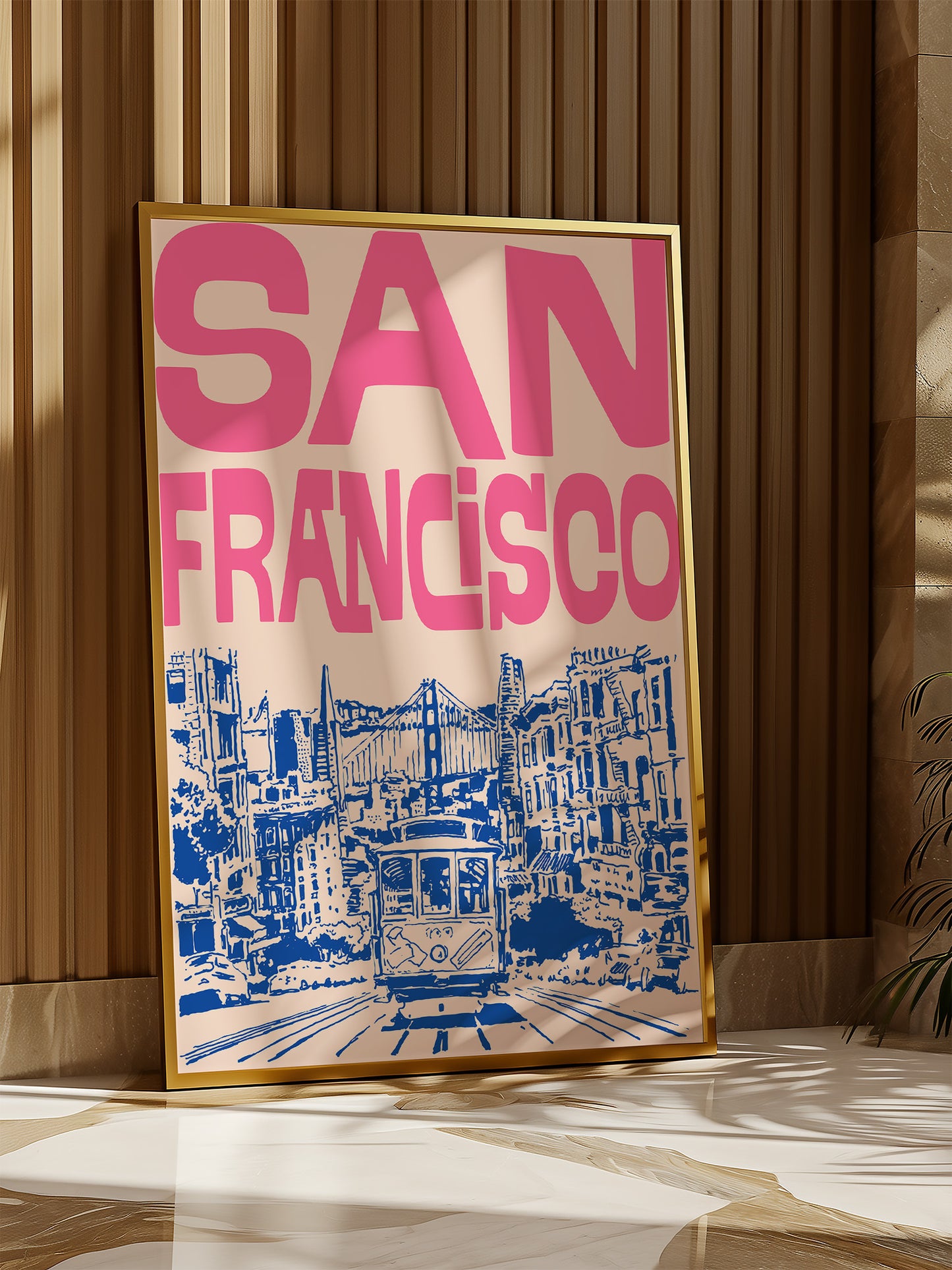 Retro San Francisco Travel Print