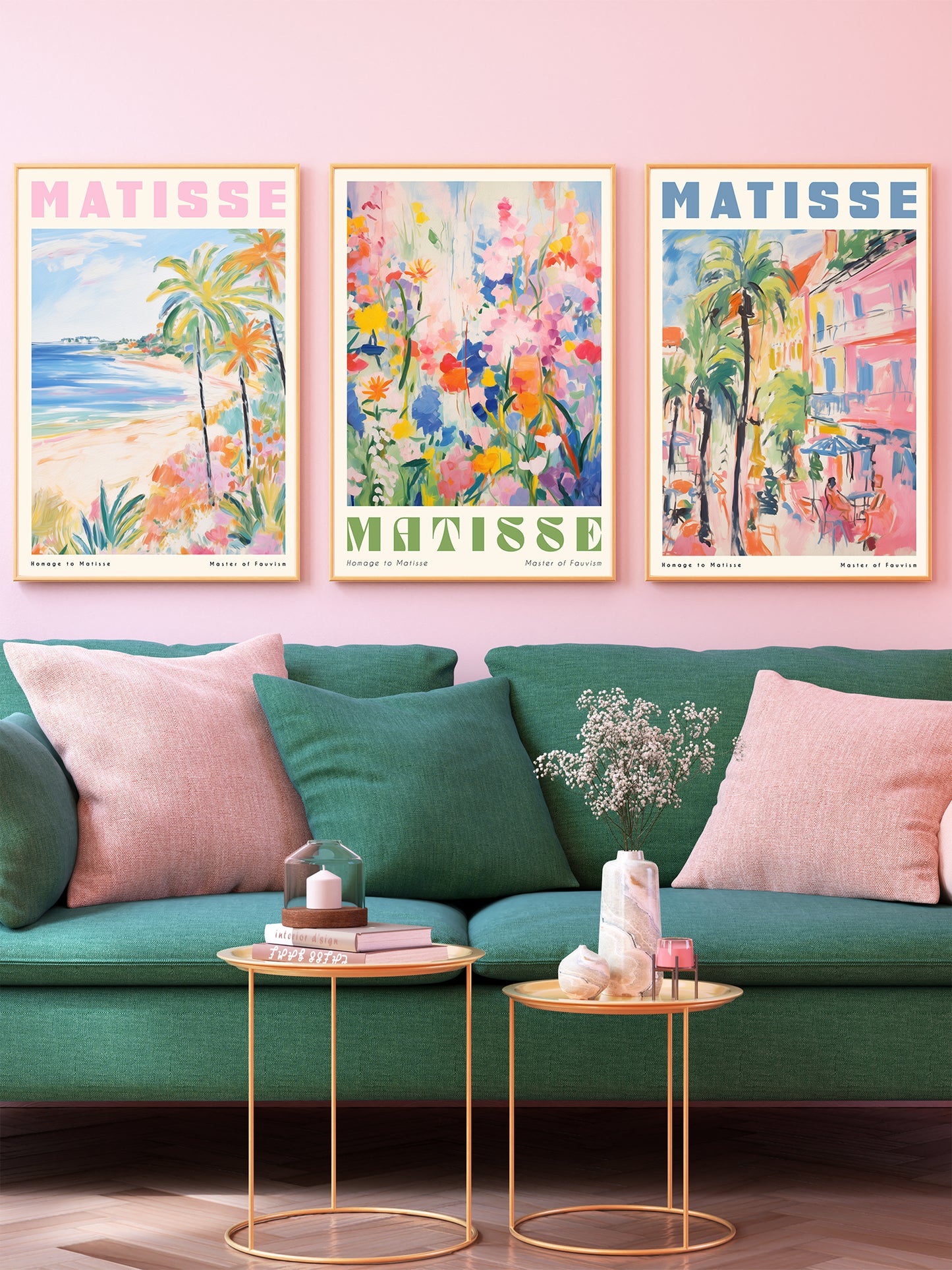 Set of 3 Pastel Matisse Prints
