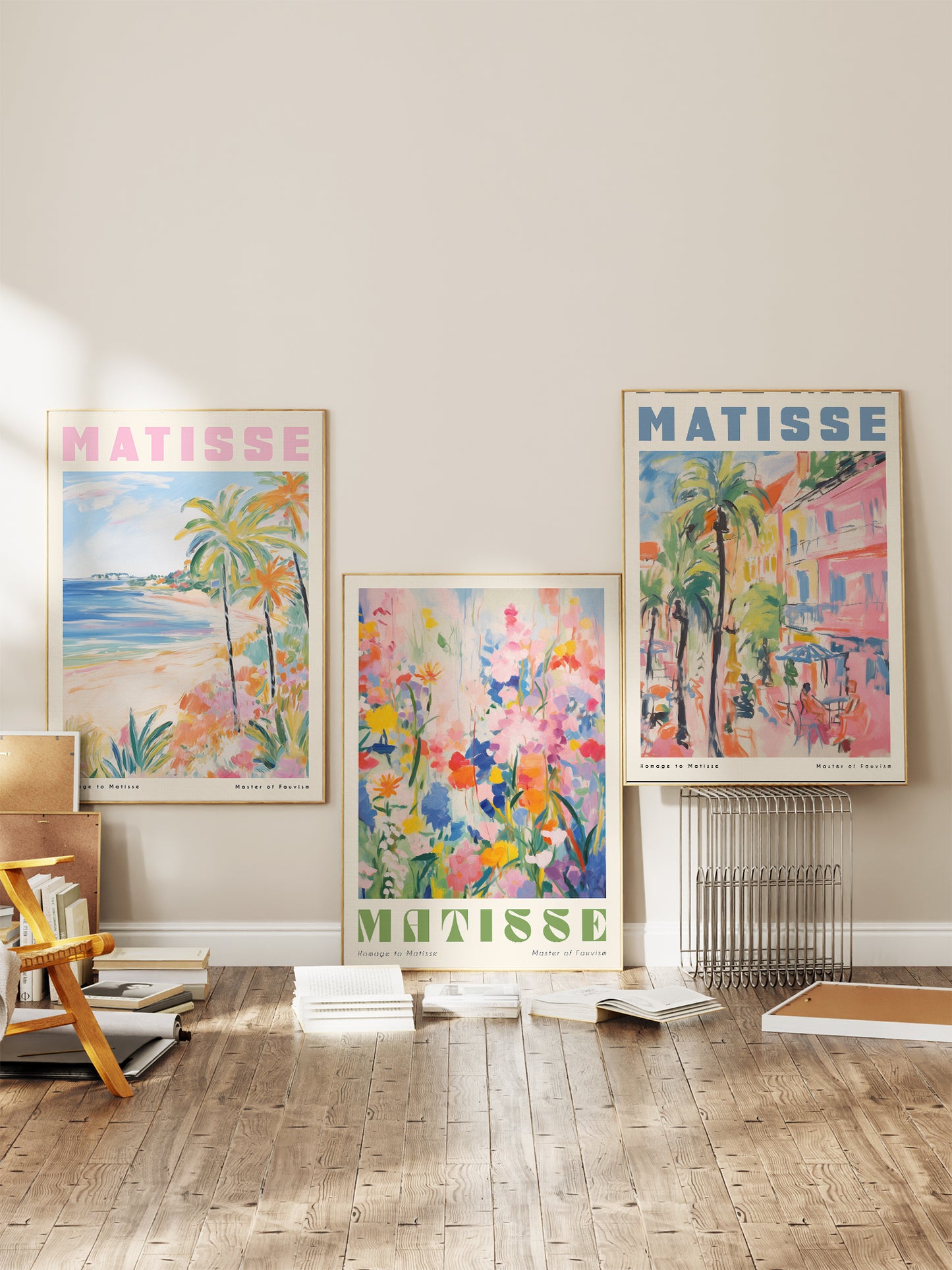 Set of 3 Pastel Matisse Prints