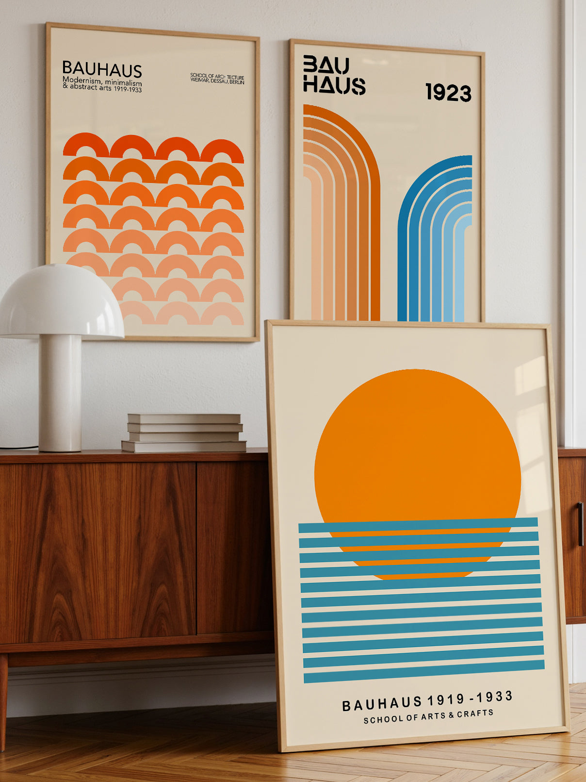 3 Mid Century Bauhaus Prints | Digital Download