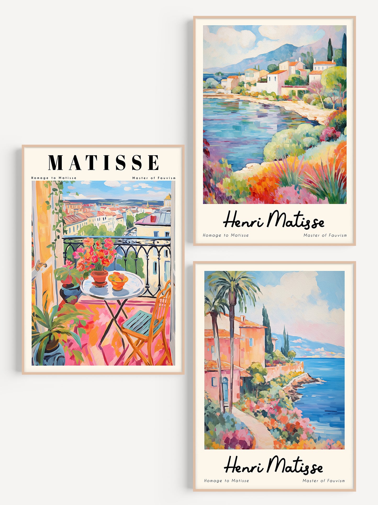 Set Of 3 Pastel Matisse Prints | Digital Download