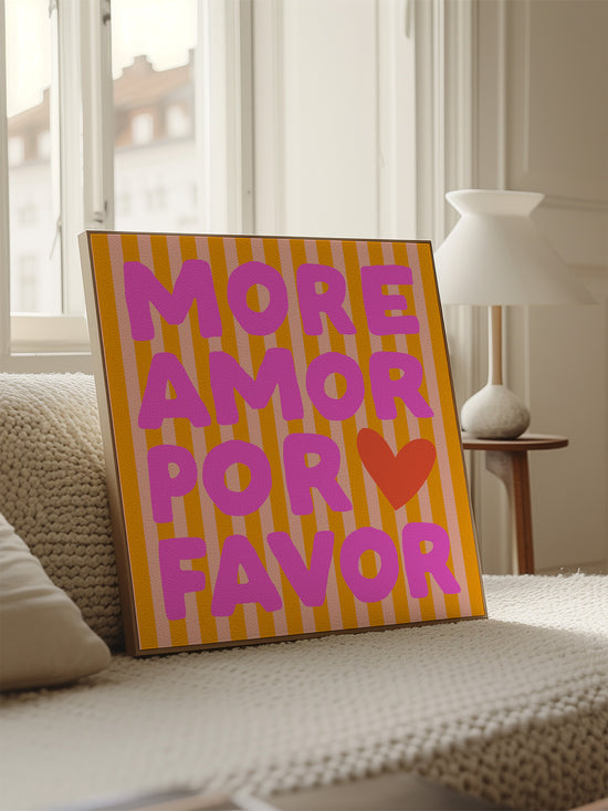More Amore Por Favor Square Print