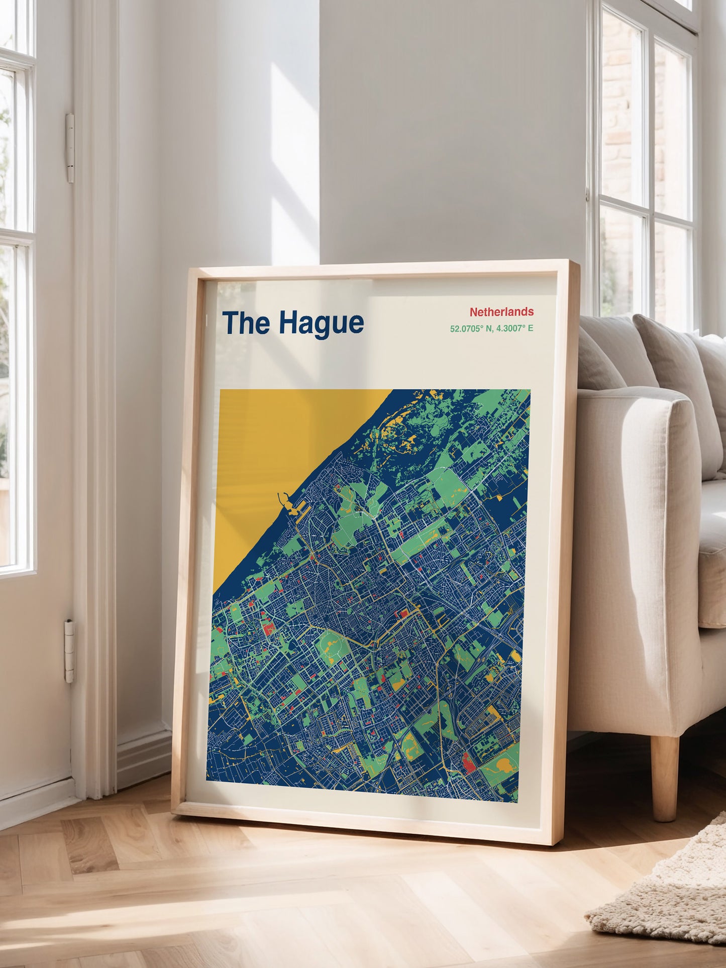The Hague Map Print