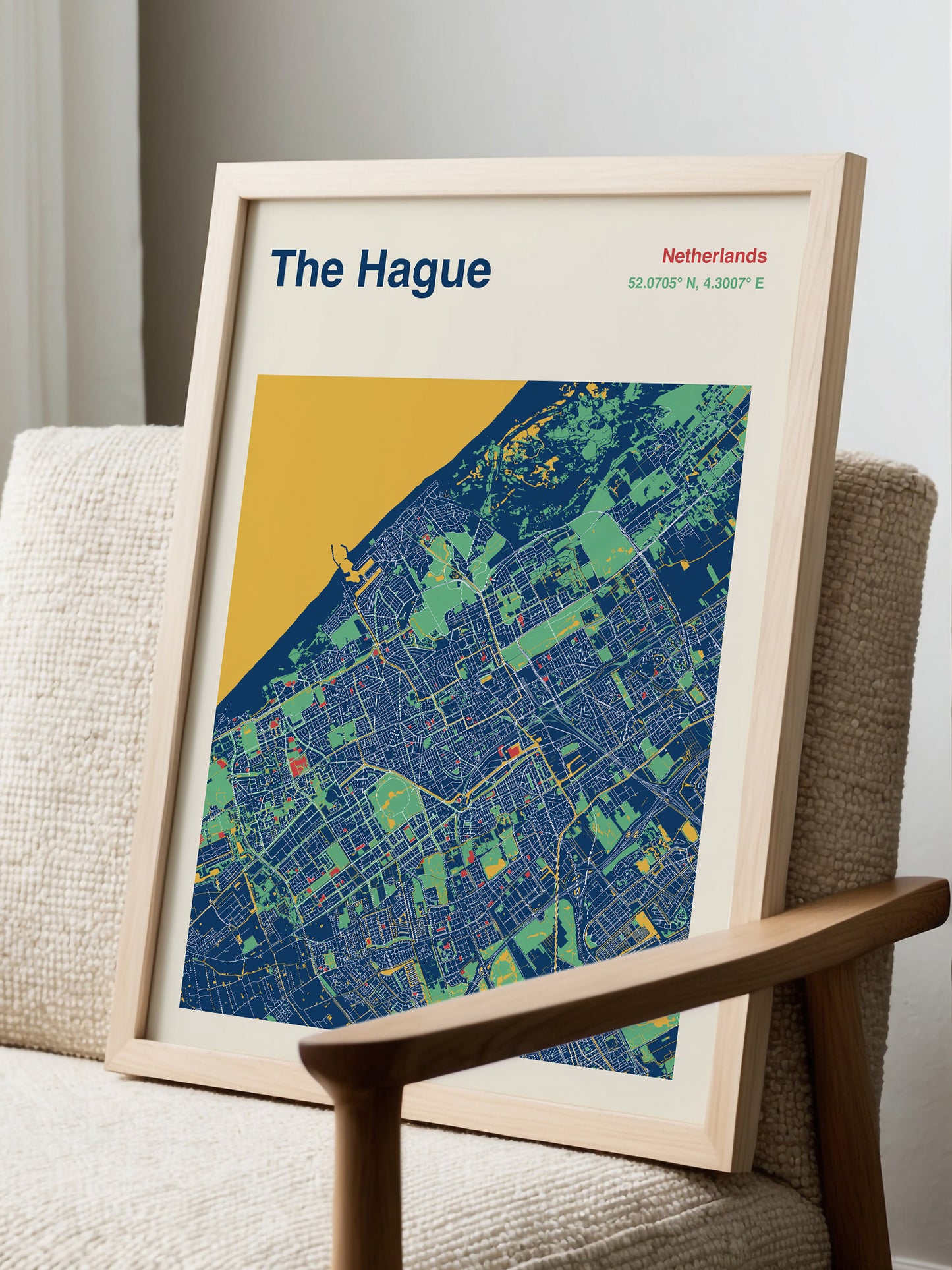 The Hague Map Print