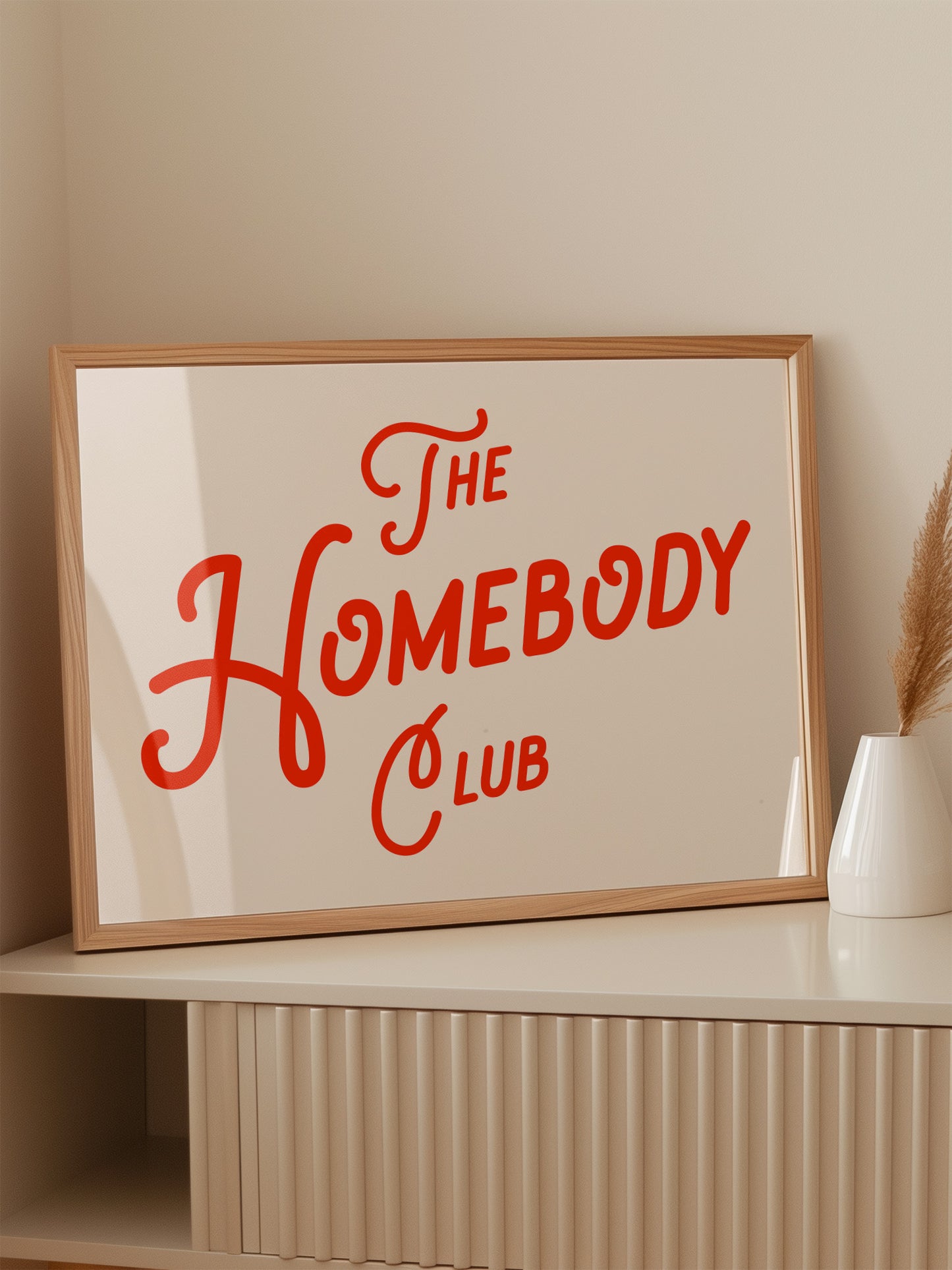 The Homebody Club Red Print | Digital Download