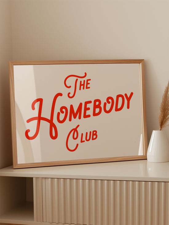 The Homebody Club Red Print | Digital Download