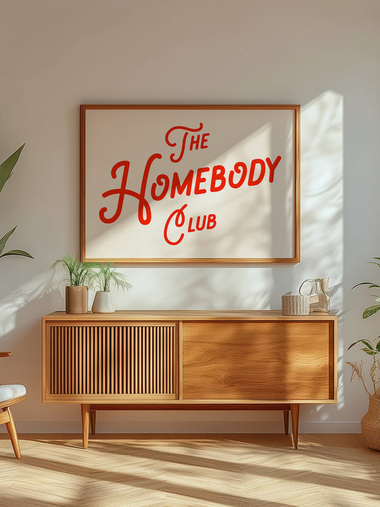 The Homebody Club Red Print | Digital Download