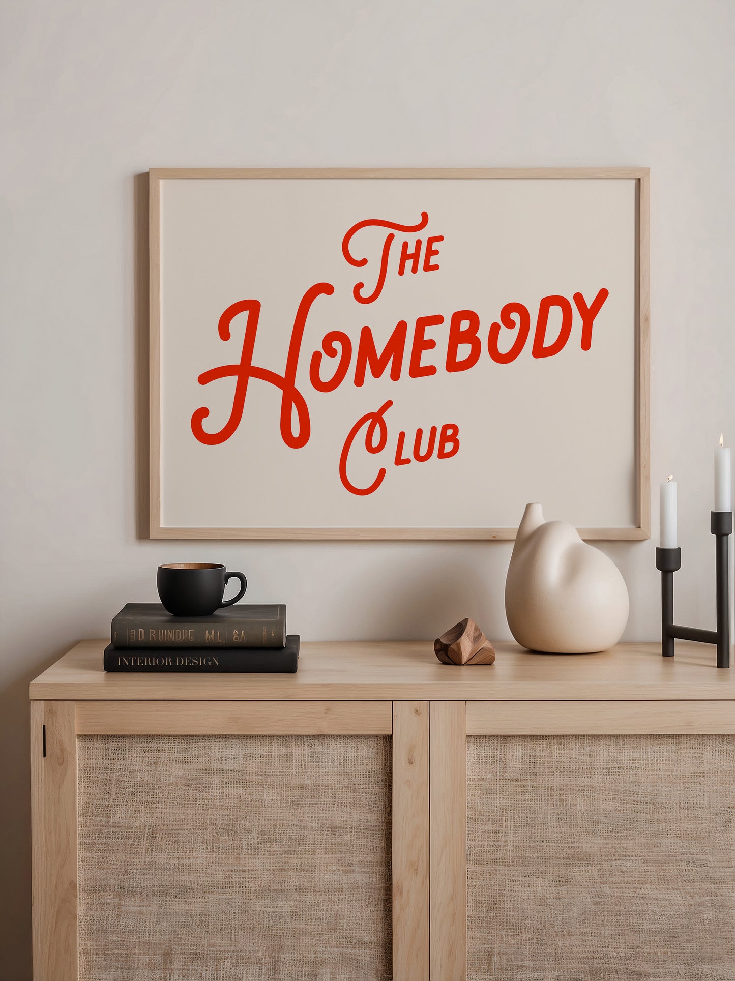 The Homebody Club Red Print | Digital Download