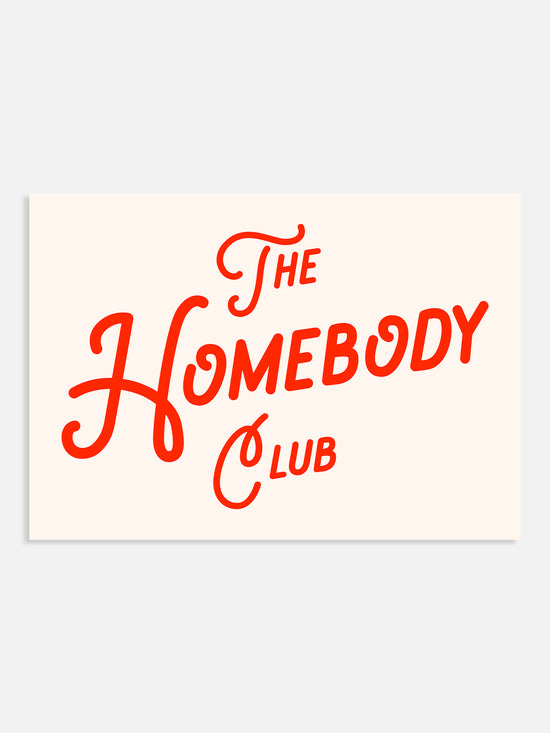 The Homebody Club Red Print | Digital Download