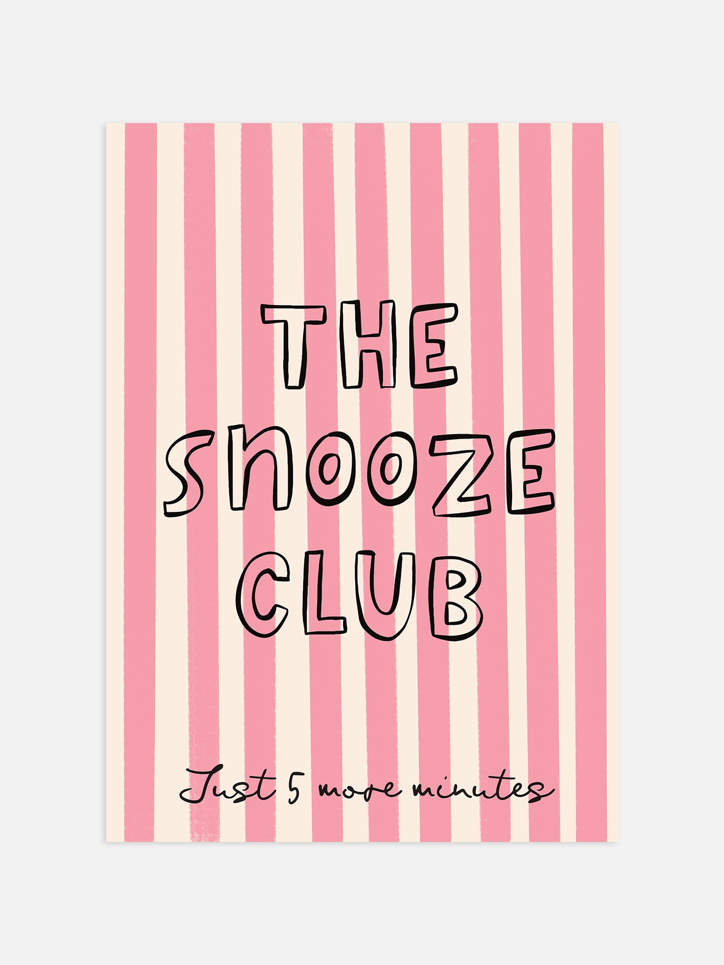 The Snooze Club Print | Pink