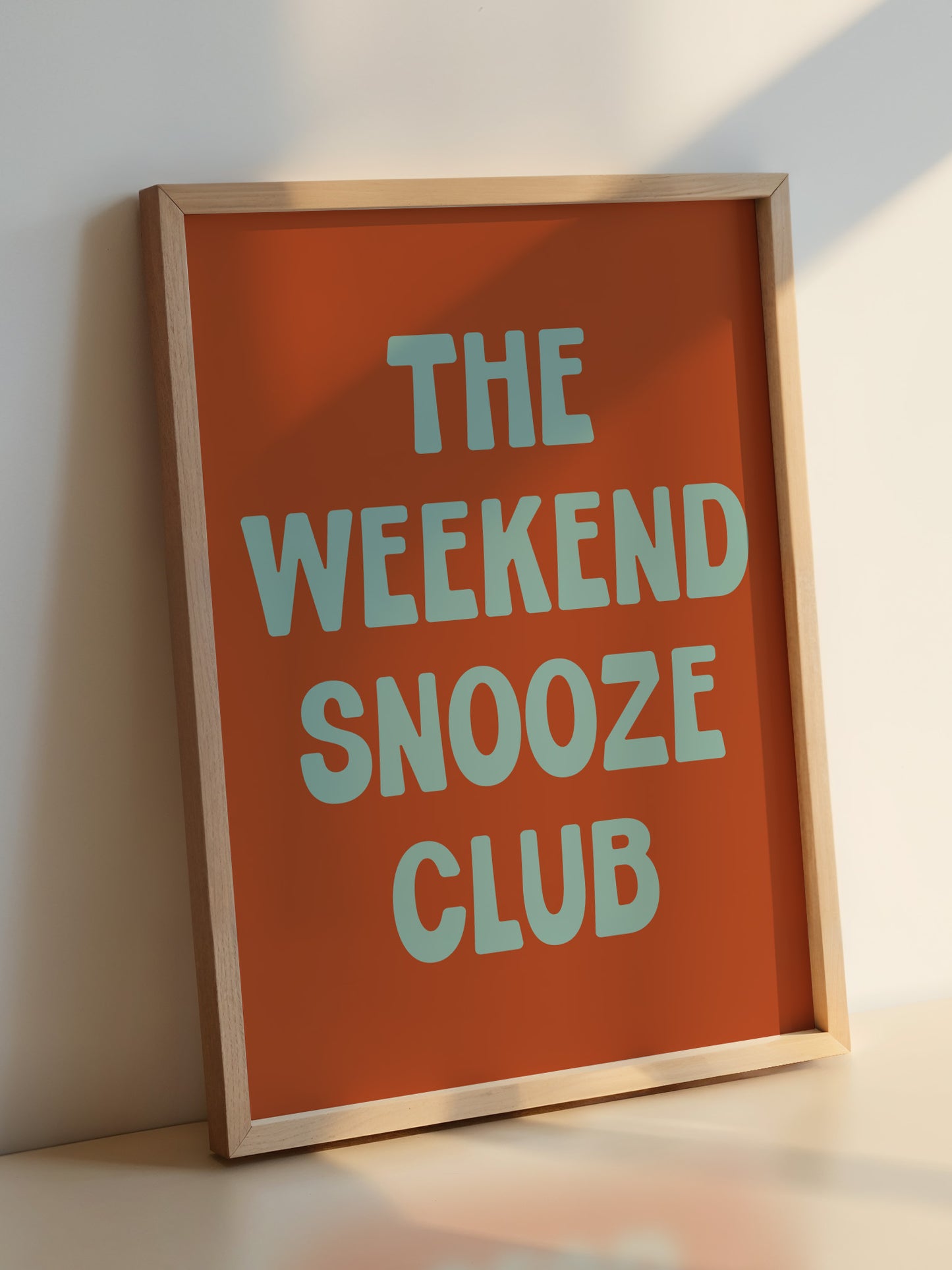 The Weekend Snooze Club Print | Terracotta